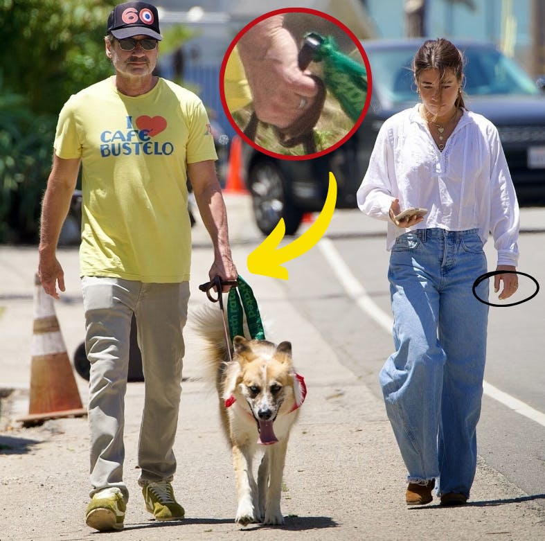 David Duchovny og Monique Pendleberry spottet med deres store hund i Malibu – begge med matchende ringe, der afslører det hemmelige bryllup.