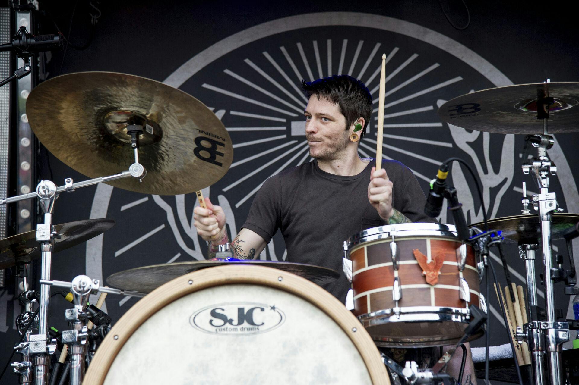 Daniel Williams of The Devil Wears Prada performs during the Rock On The Range festival at Columbus Crew Stadium on May 16, 2015, in Columbus, Ohio. (Photo by Amy Harris/Invision/AP)