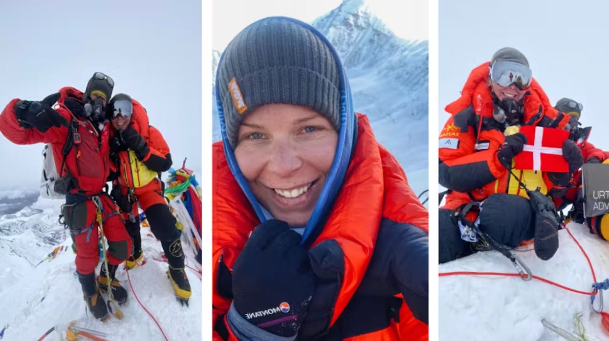 Sådan så det ud, da Emma Østergaard nåede toppen af Mount Everest. For få dage siden hun så toppen af verdens tredjestørste bjerg Kangchenjunga – som den første dansker nogensinde!