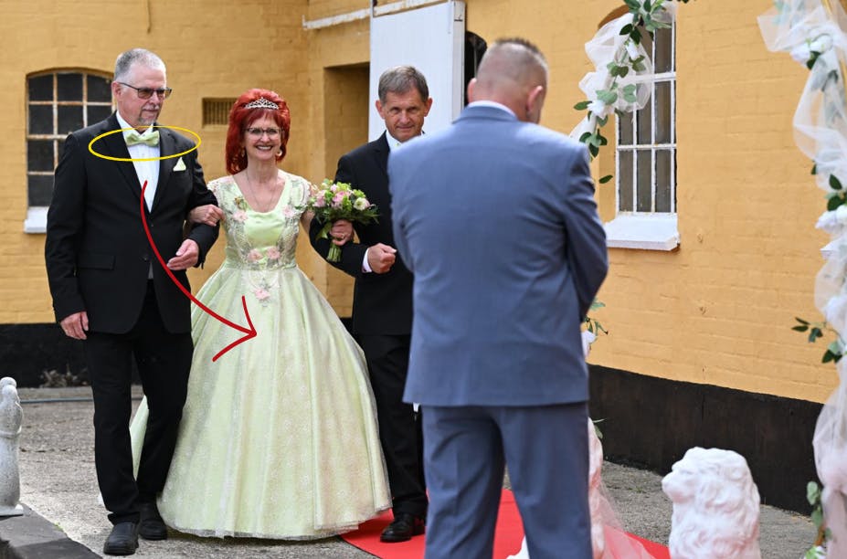 Der var tænkt over farverne - også så de matchede med herrerne.