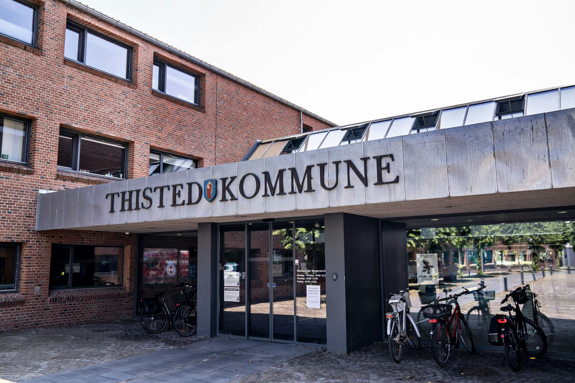 Thisted Kommune , rådhus i Thisted , 21. juli 2021.. (Foto: Henning Bagger/Ritzau Scanpix)