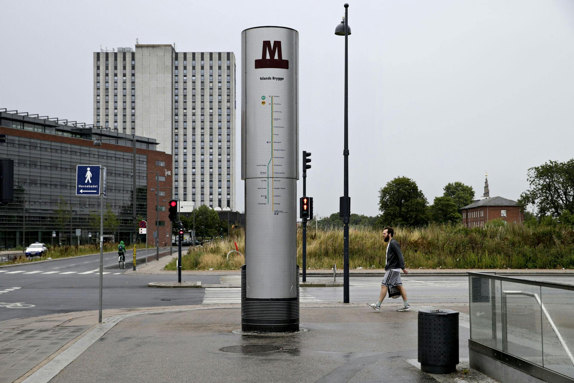Metroselskabet erkender, at stationerne i København ligner hinanden. Her Islands Brygge station.