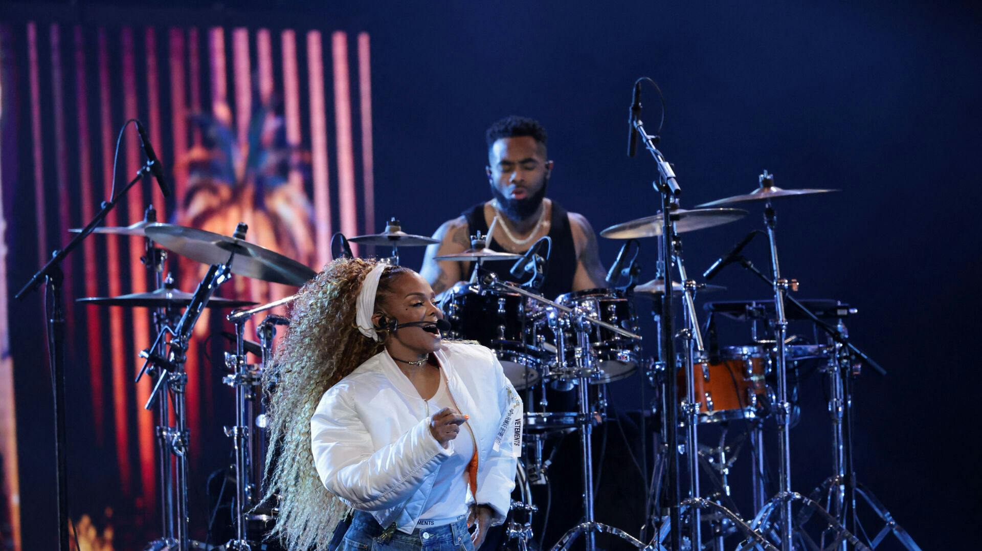 Janet Jackson performs during the 2025 American Music Awards, in Las Vegas, Nevada, U.S., May 26, 2025. REUTERS/Mario Anzuoni REFILE - QUALITY REPEAT