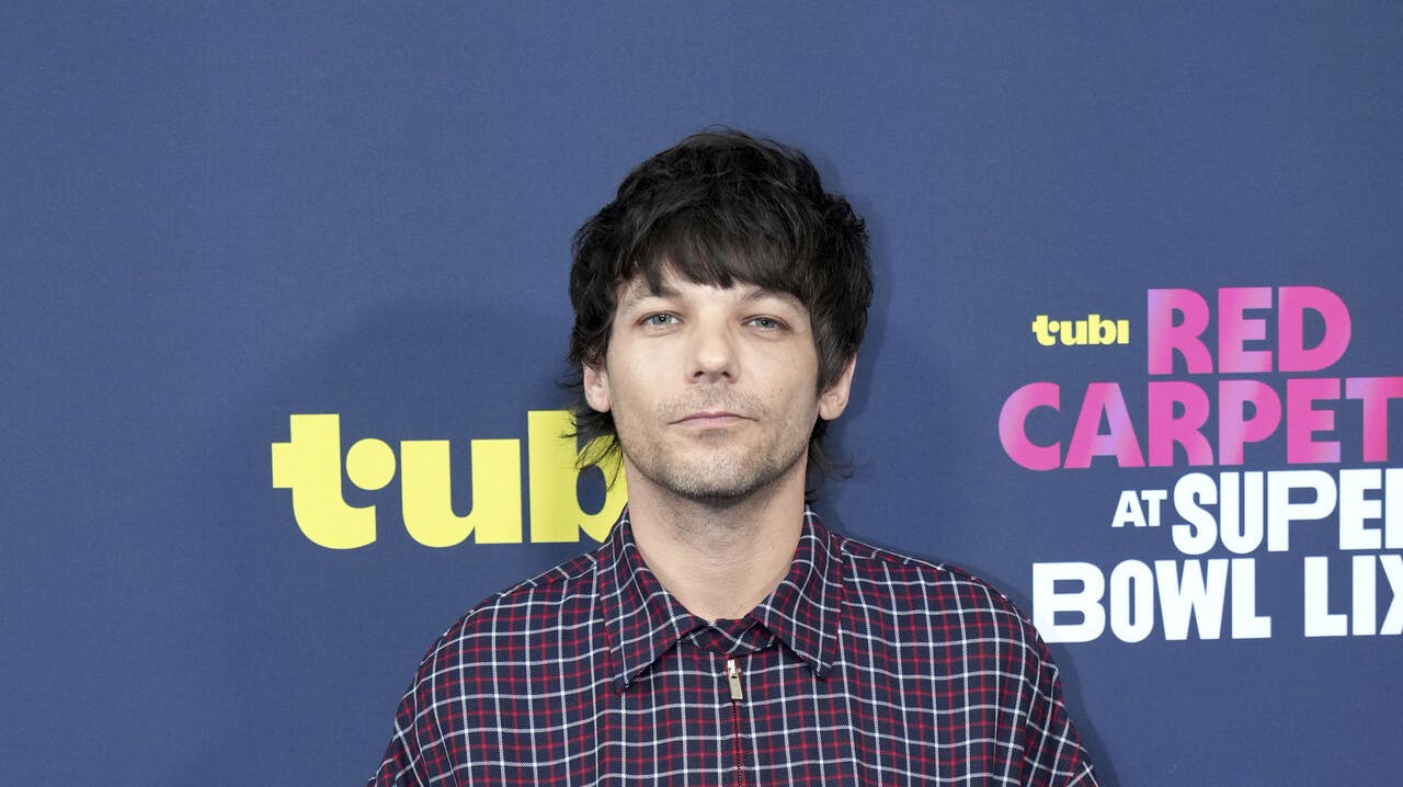Louis Tomlinson walks the Tubi Purple Carpet before Super Bowl 59 on Sunday, Feb. 9, 2025 in New Orleans. (AJ Mast/AP Content Services for the NFL)