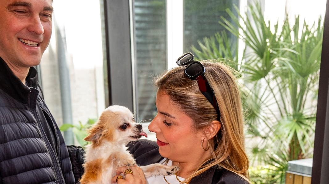 Nynne Larsens elskede hund Theo har nu fået fred efter et akut sygdomsforløb.