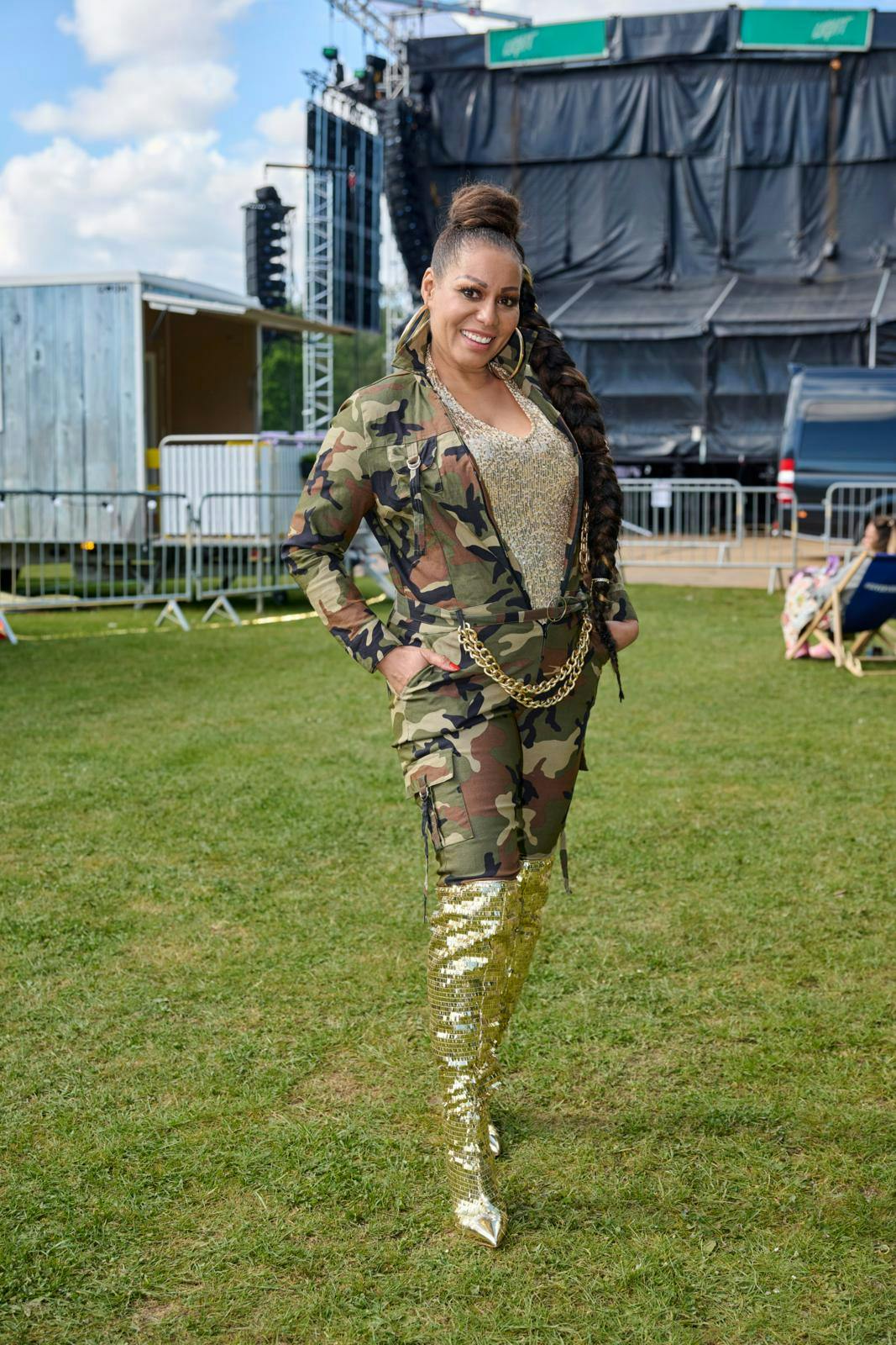 Zindy Laursen gæstede "Vi Elsker"-festen i Rødovre lørdag.