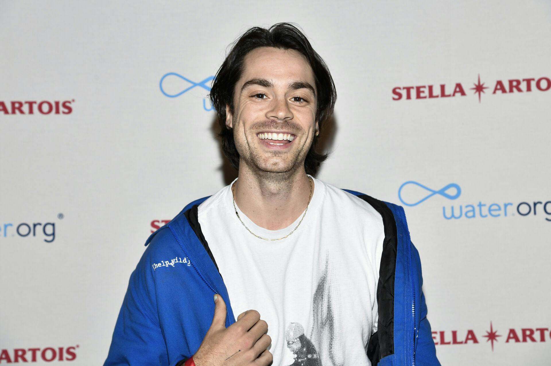 Caleb Simpson attends The World's Most Fascinating Dinner hosted by Stella Artois and Water.org at Hall des Lumières on Thursday, Sept. 21, 2023, in New York. (Photo by Evan Agostini/Invision/AP)