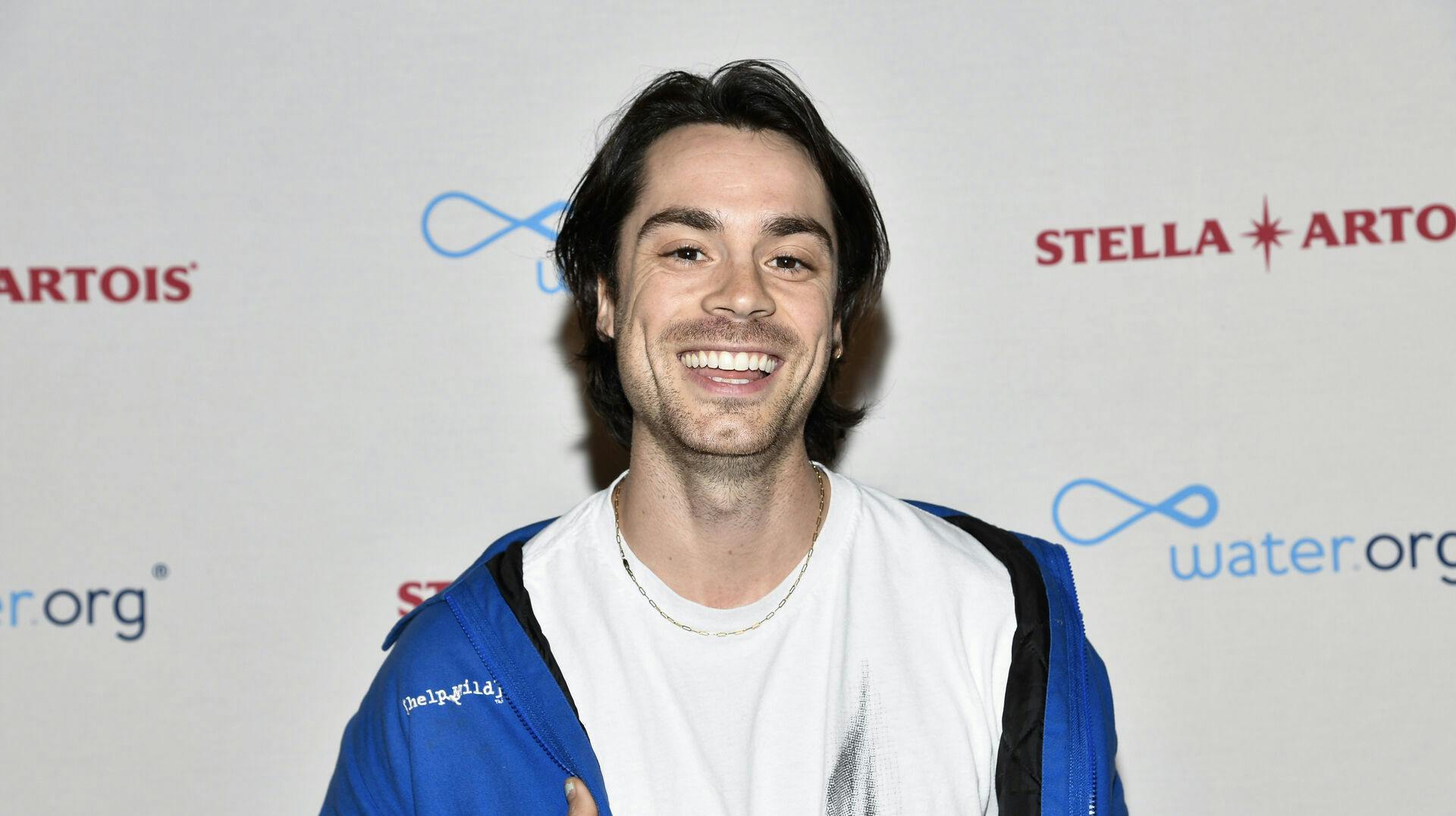 Caleb Simpson attends The World's Most Fascinating Dinner hosted by Stella Artois and Water.org at Hall des Lumières on Thursday, Sept. 21, 2023, in New York. (Photo by Evan Agostini/Invision/AP)
