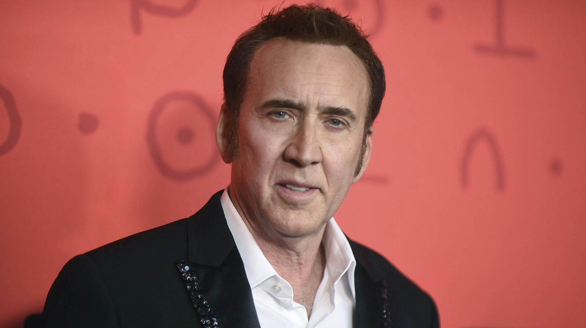 Nicolas Cage arrives at the premiere of "Longlegs" at the Egyptian Theatre on Monday, July 8, 2024, in Los Angeles. (Photo by Richard Shotwell/Invision/AP)