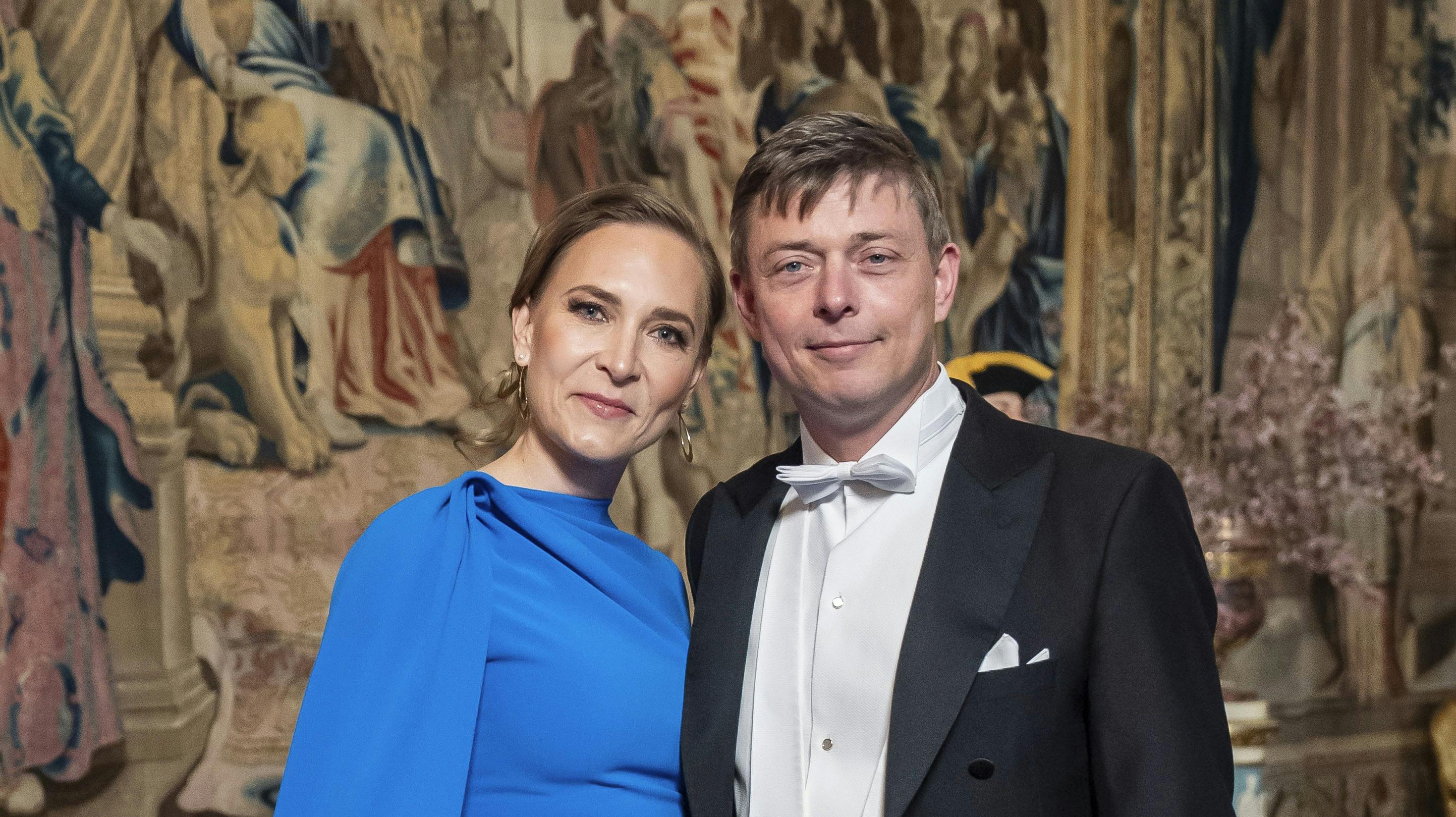 Jon Dahl Tomasson og hustruen Line. 