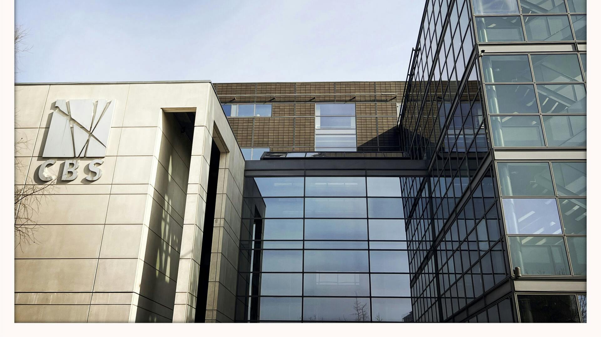 Ydre arkitektur, Copenhagen Business School, Frederiksberg, Danmark.