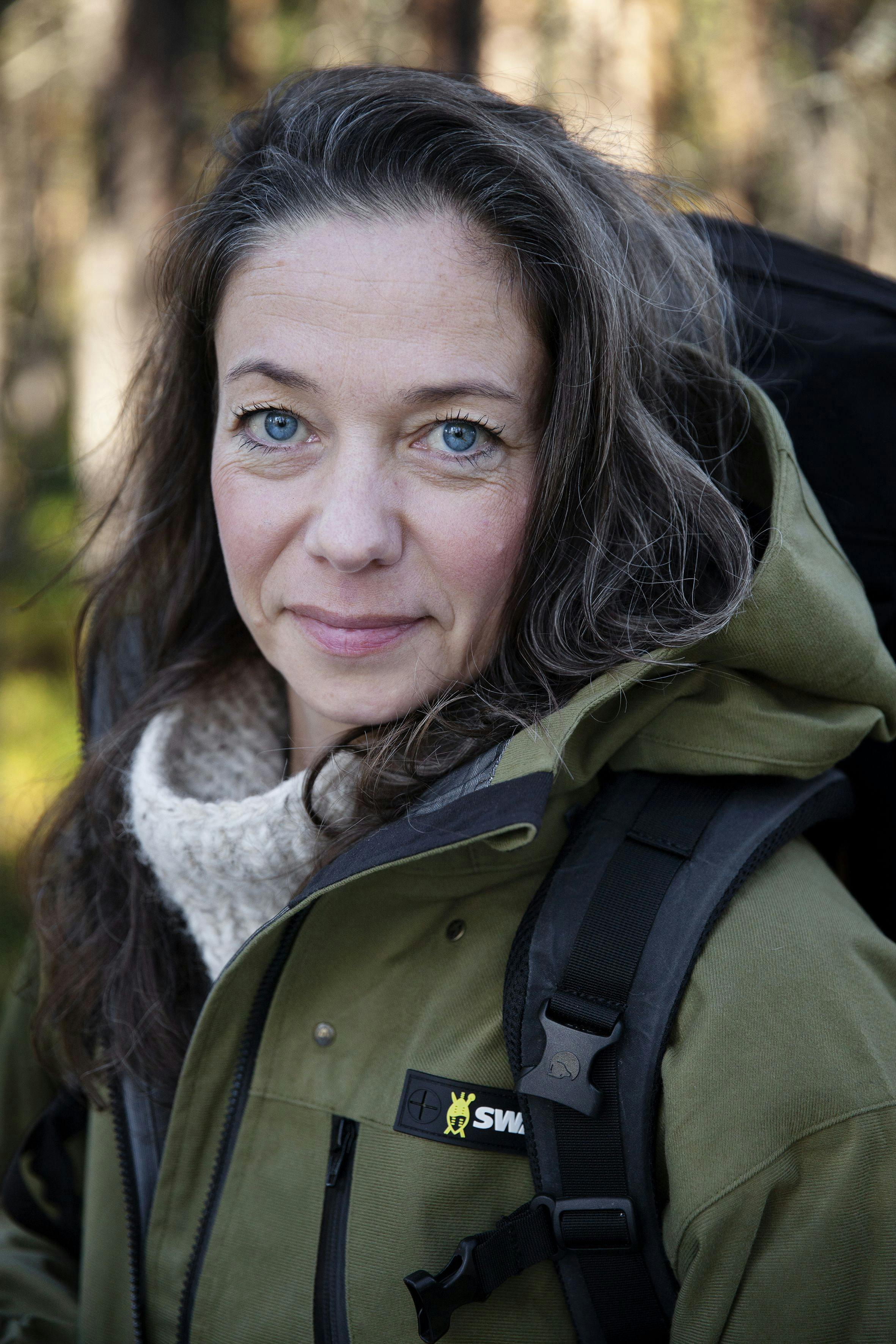 Charlotte lige inden "Alene i vildmarken".