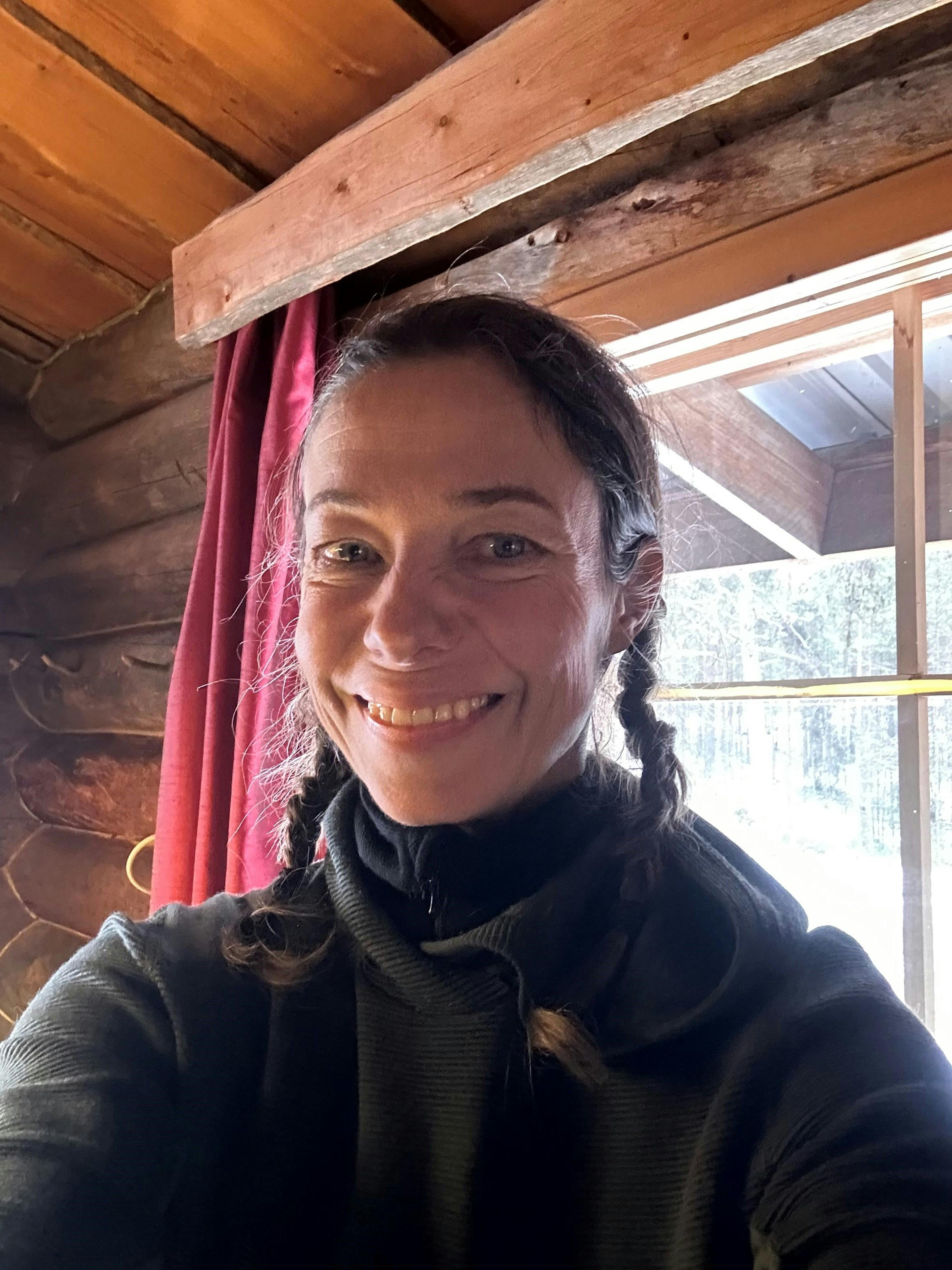 Charlotte lige efter "Alene i vildmarken".