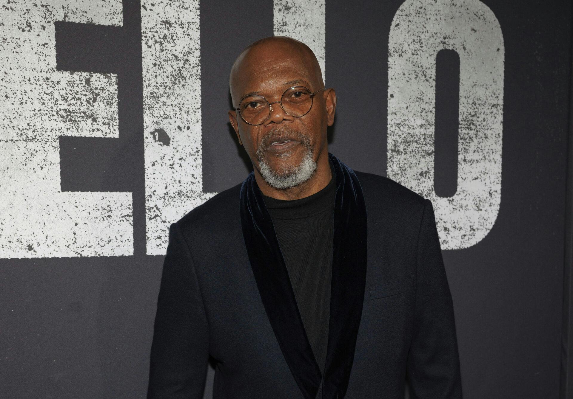 Samuel L. Jackson attends the Broadway opening night of William Shakespeare's "Othello" at the Barrymore Theatre on Sunday, March 23, 2025, in New York. (Photo by CJ Rivera/Invision/AP)