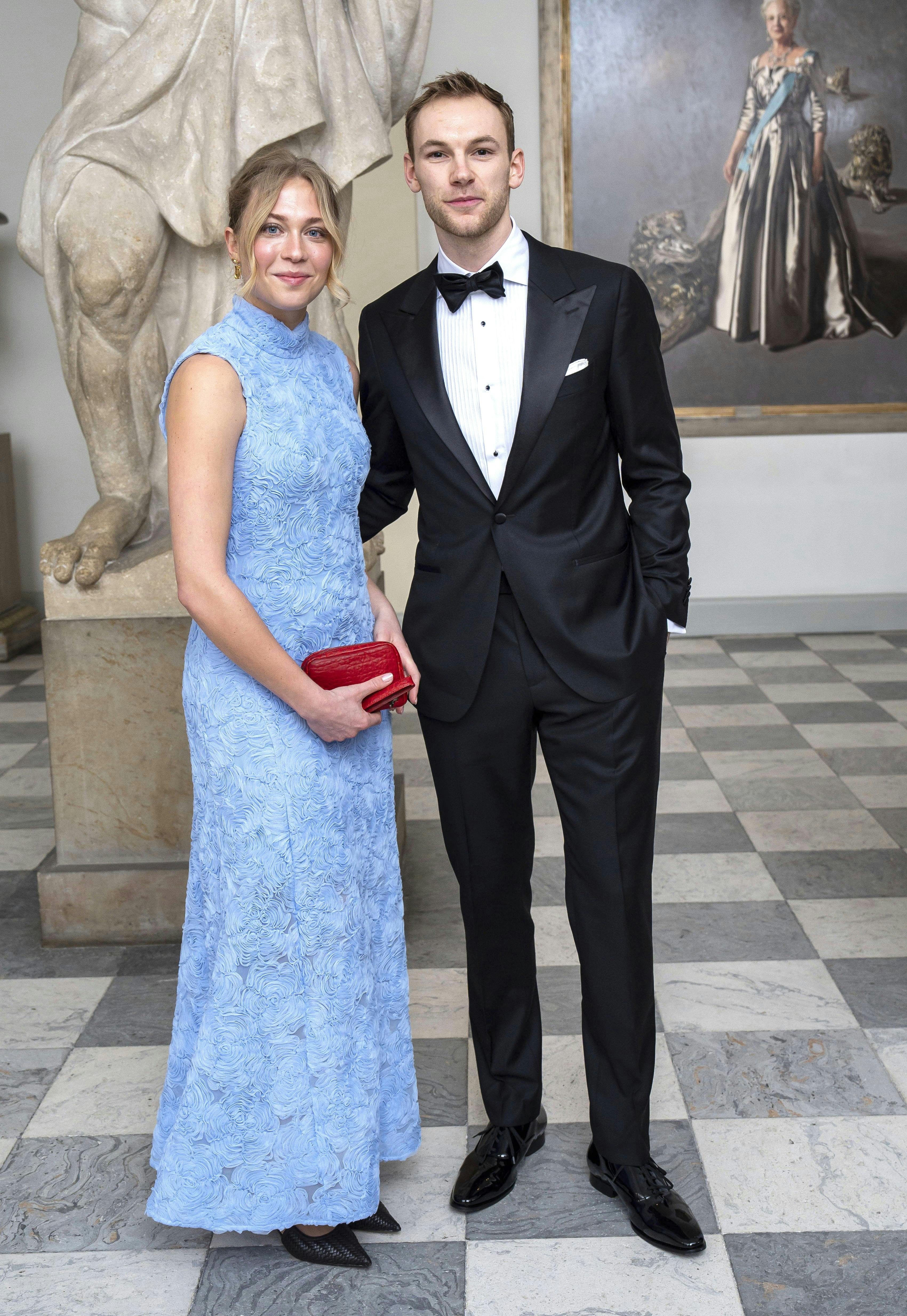 Mathias Gidsel og kæresten Katrine Kirkelund.