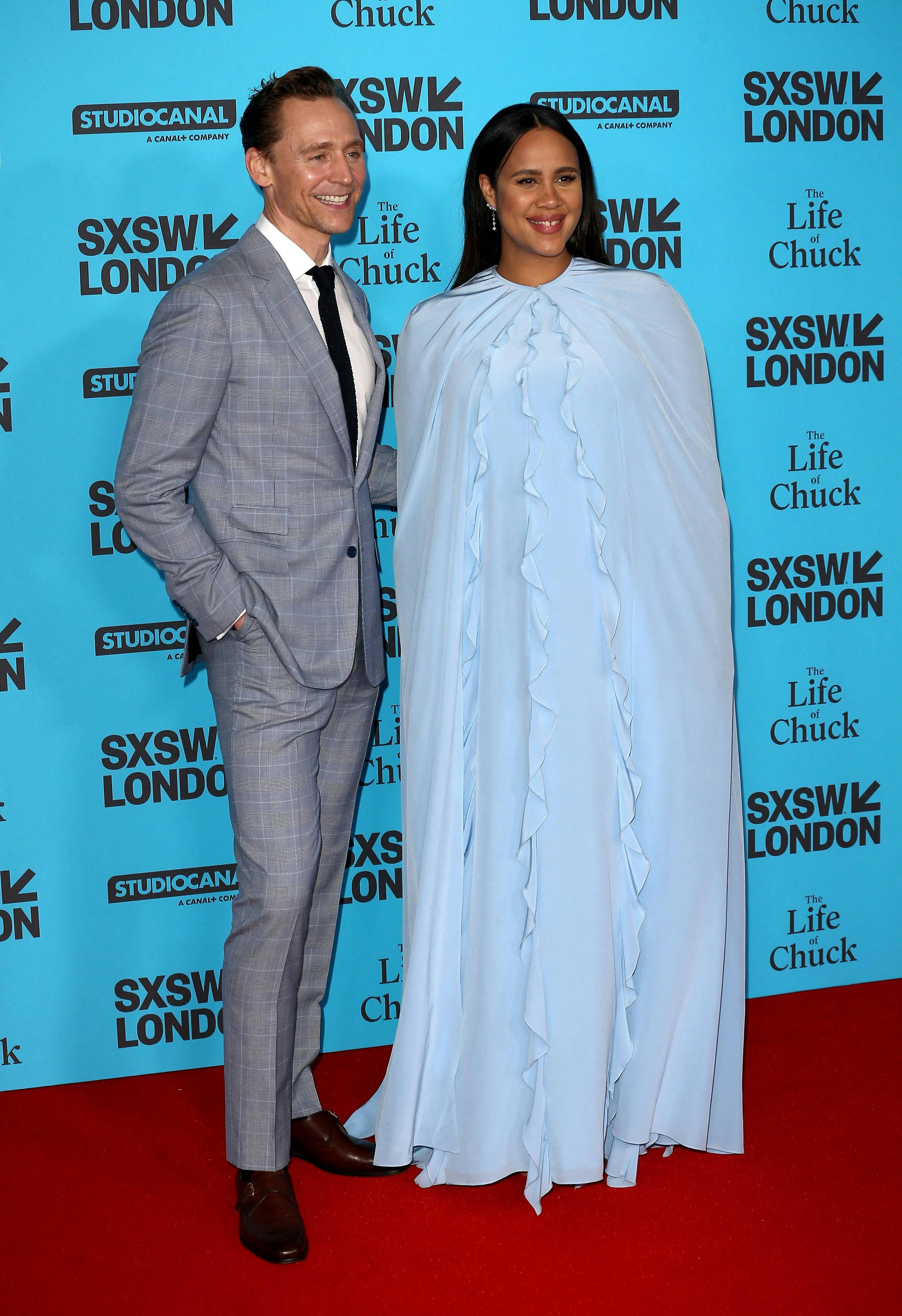 June 7, 2025, London, United Kingdom: Tom Hiddleston attends the Life Of Chuck World Premiere at the Barbican Centre in London. 07 Jun 2025 Pictured: June 7, 2025, London, United Kingdom: Tom Hiddleston and Zawe Ashton attend the Life Of Chuck World Premiere at the Barbican Centre in London. Photo credit: ZUMAPRESS.com / MEGA TheMegaAgency.com sales@mega.global (Mega Agency TagID: MEGA1322358_013.jpg) [Photo via Mega Agency]