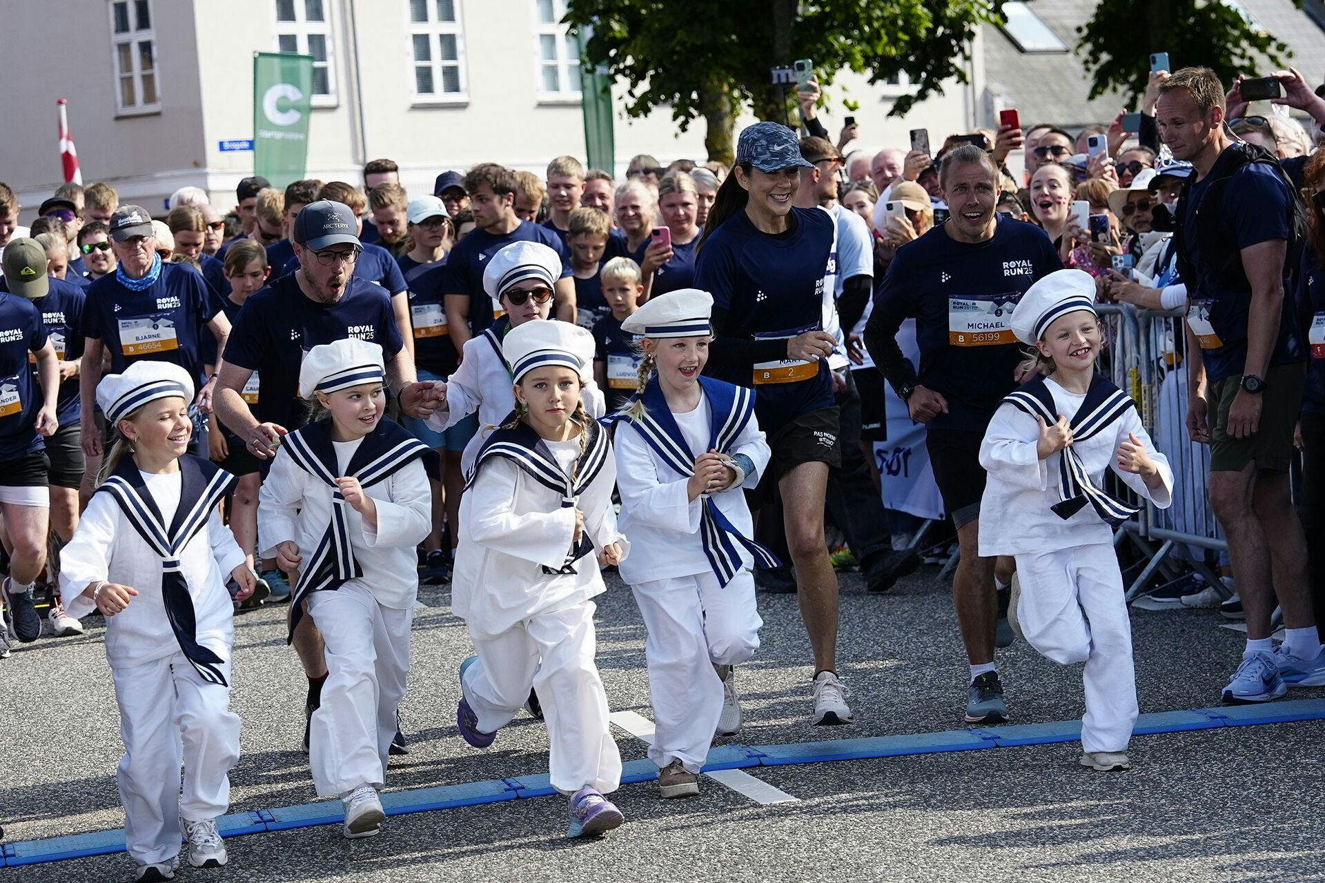 Dronning Mary deltager i Royal Run i Korsør.