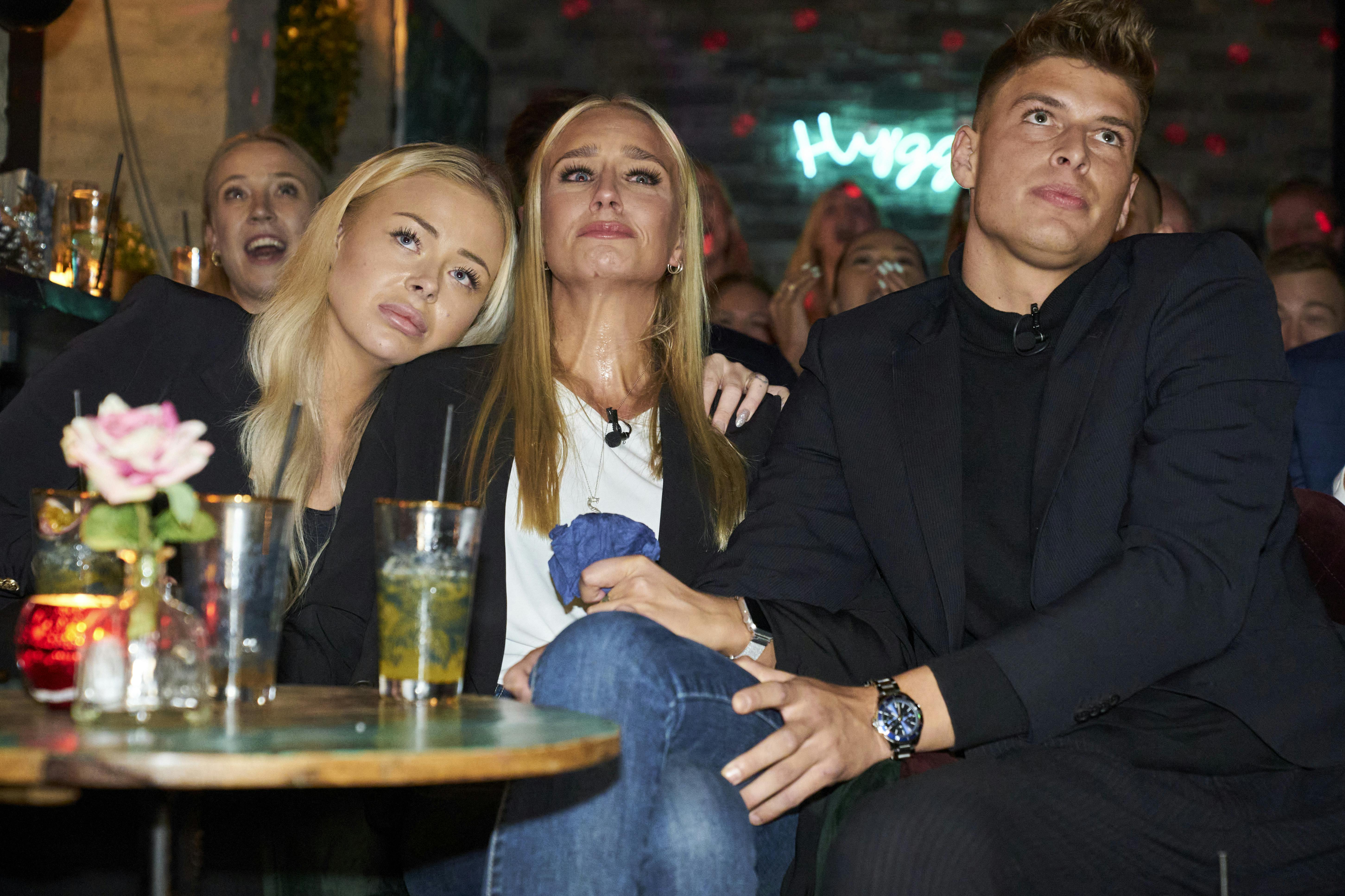 Det var bestemt ikke nemt for Sille at gense finalen sammen med sin ekskæreste.