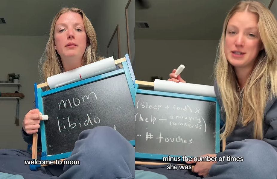 Maddie Muhs ligning illustrerer, at småbørnmødres sexlyst påvirkes negativt af mange ting.