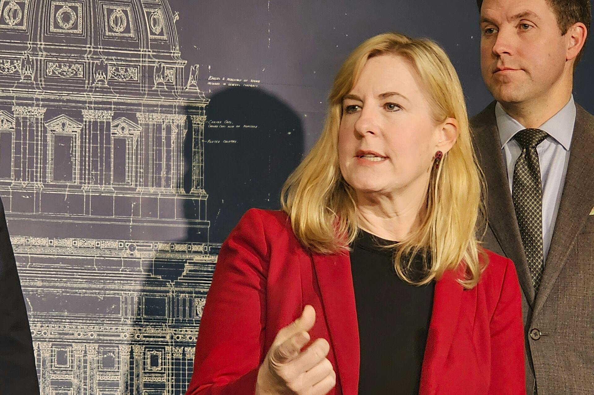 Melissa Hortman blev sammen med sin mand, der ikke er på billedet, dræbt.