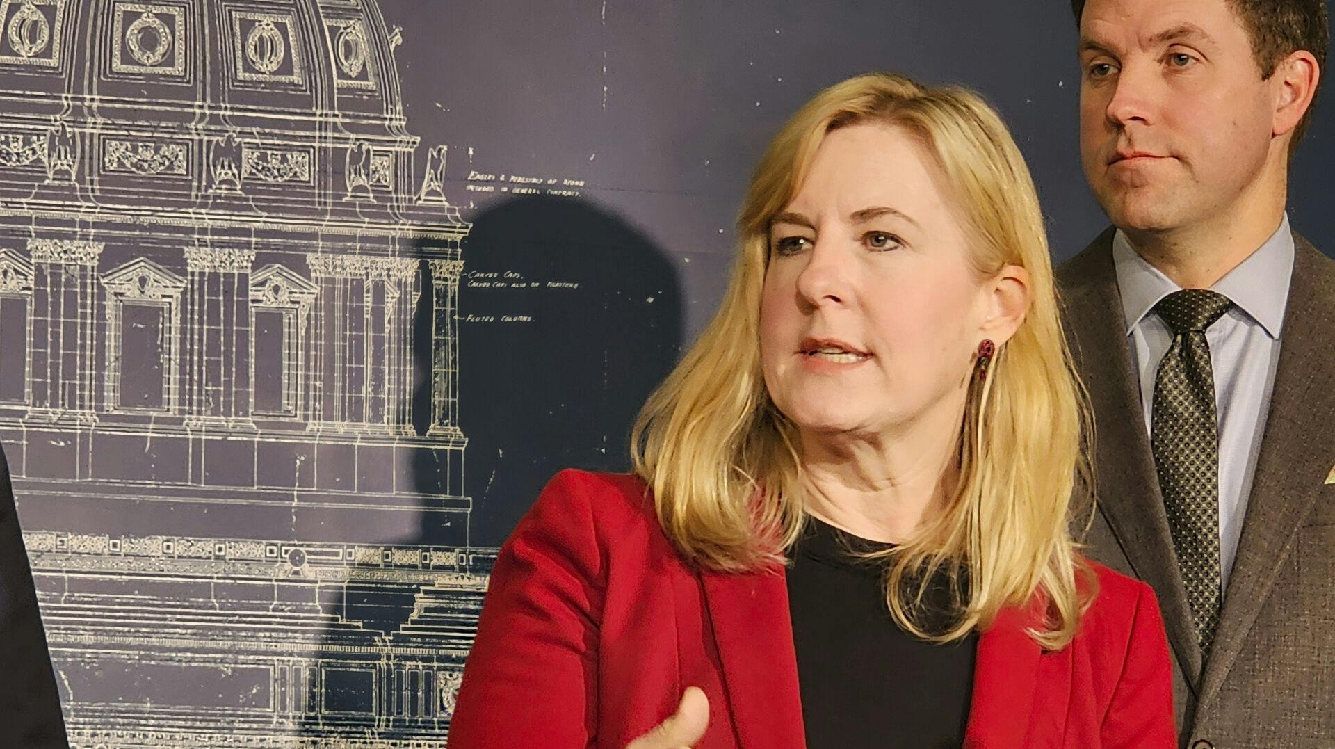 Melissa Hortman blev sammen med sin mand, der ikke er på billedet, dræbt.