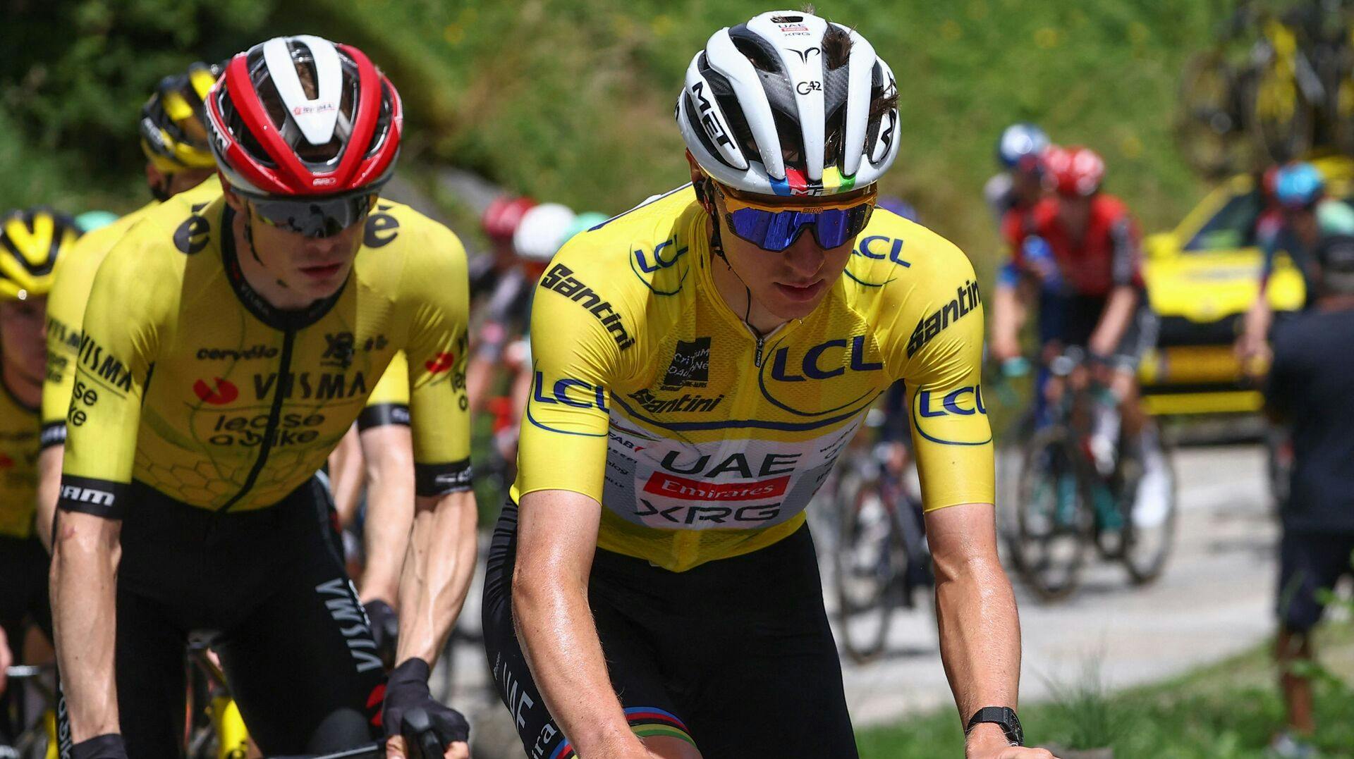 Tadej Pogacar vinder Critérium du Daphiné samlet foran Jonas Vingegaard.