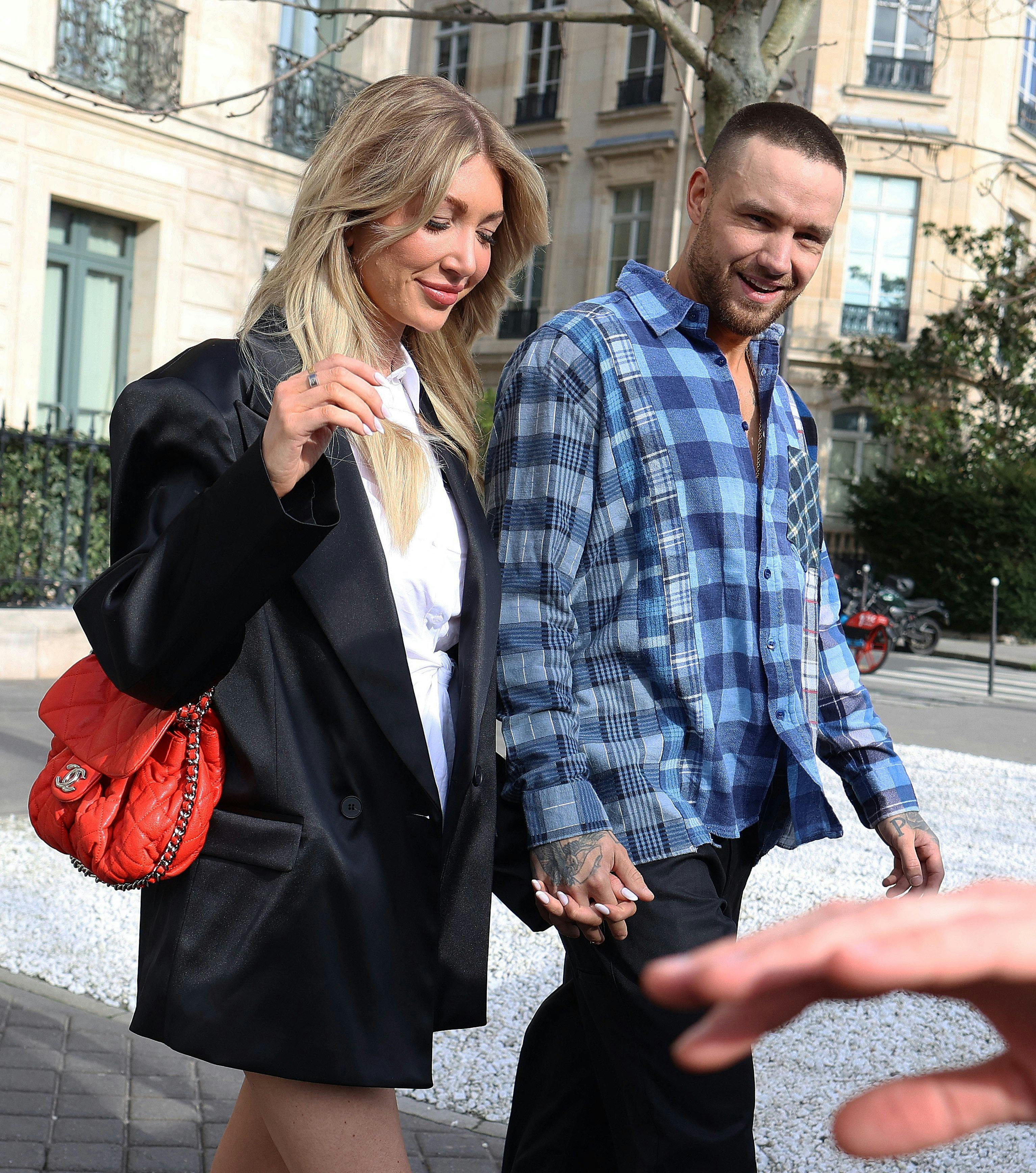 Liam Payne and girlfriend Kate Cassidy in Paris during the Fashion Week on march 1st, 2024. 01 Mar 2024 Pictured: Liam Payne and Kate Cassidy. Photo credit: KCS Presse / MEGA TheMegaAgency.com +1 888 505 6342 (Mega Agency TagID: MEGA1104640_007.jpg) [Photo via Mega Agency]