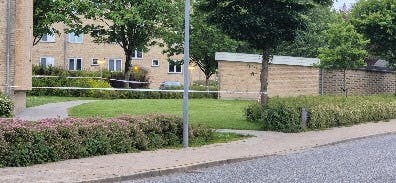 Politiet på gerningsstedet.