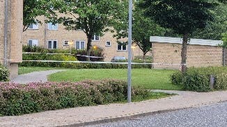 Politiet på gerningsstedet.