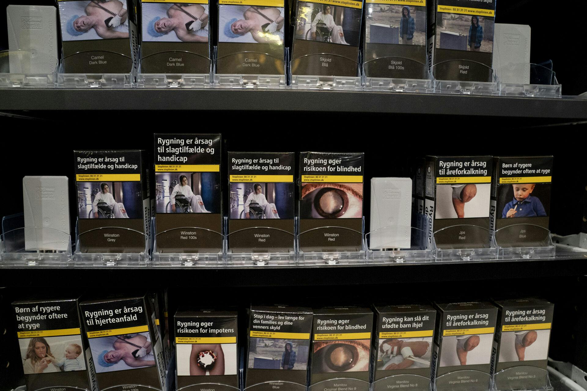 Cigaretsalget faldt igen i 2024 sammenlignet med året før.