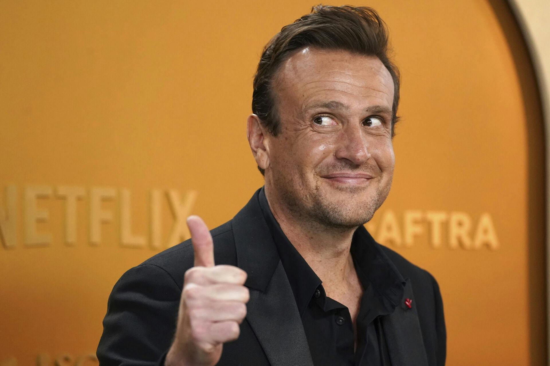 Jason Segel arrives at the 31st annual Screen Actors Guild Awards on Sunday, Feb. 23, 2025, at the Shrine Auditorium in Los Angeles. (Photo by Jordan Strauss/Invision/AP)