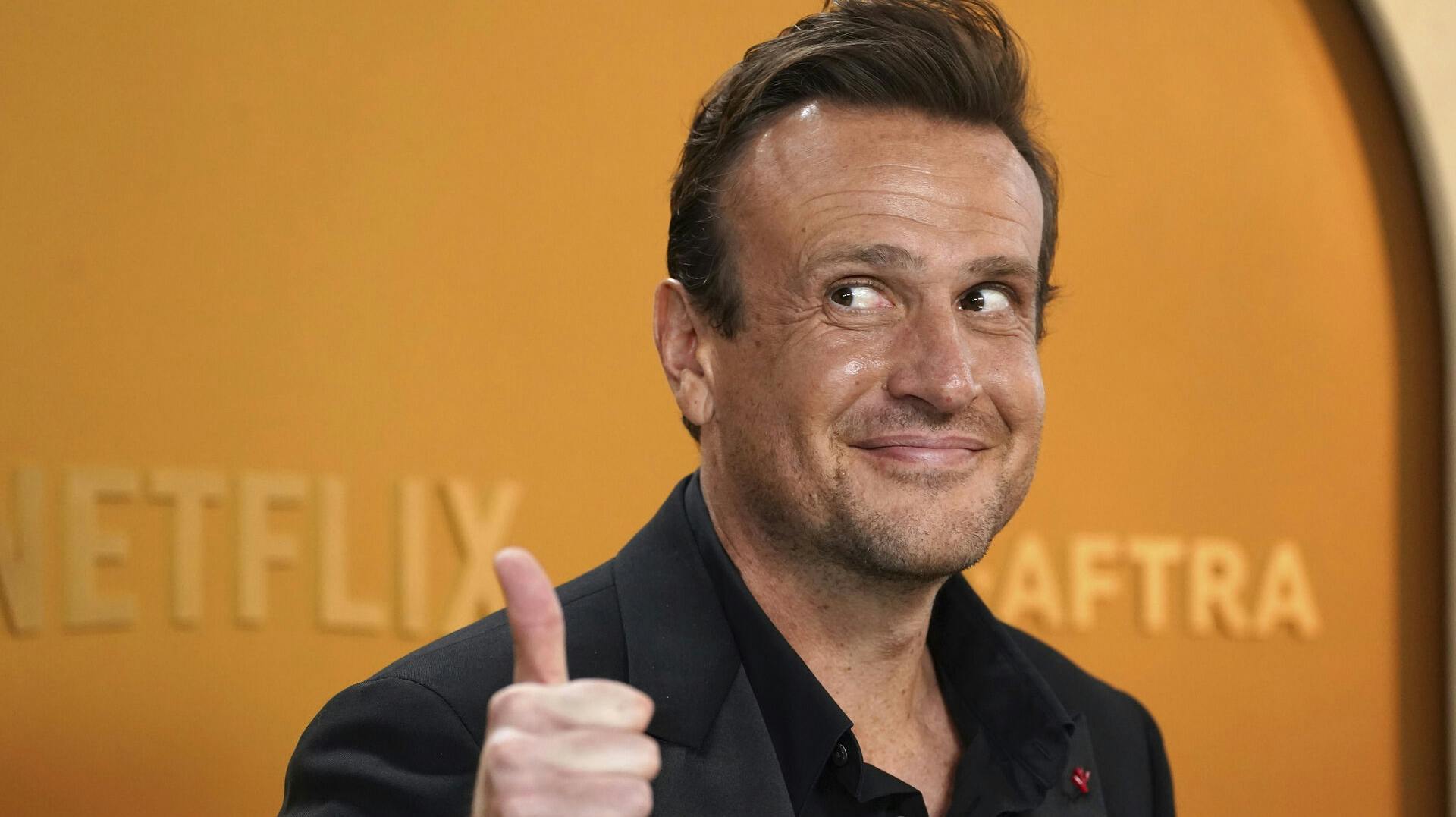 Jason Segel arrives at the 31st annual Screen Actors Guild Awards on Sunday, Feb. 23, 2025, at the Shrine Auditorium in Los Angeles. (Photo by Jordan Strauss/Invision/AP)