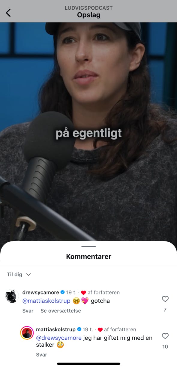 Mon Mattias Kolstrup også vidste, at det ville ende i ægteskab og barn, da han mødte Drew?
