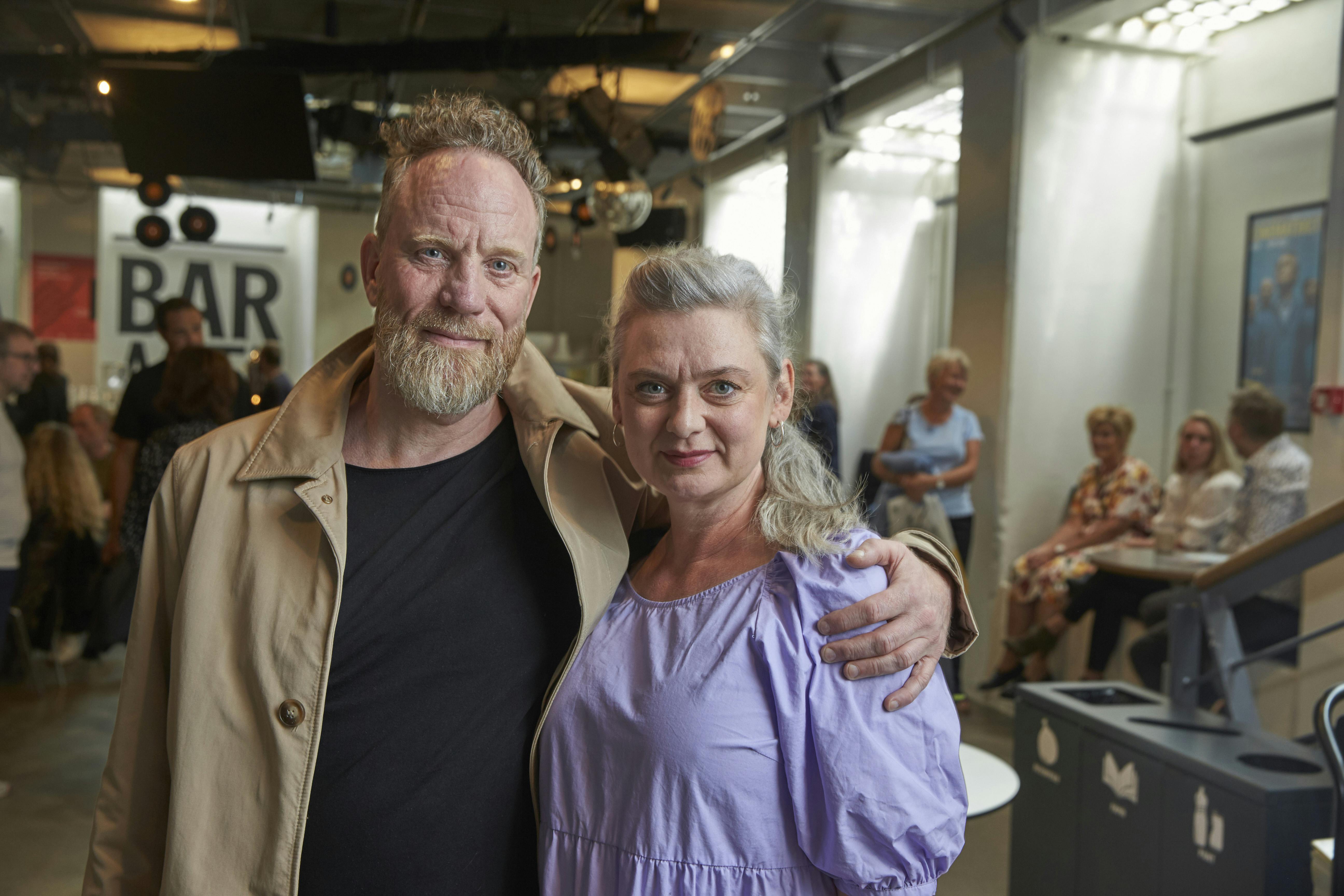 Søren Poppel og Trine Appel til premiere i 2021. 