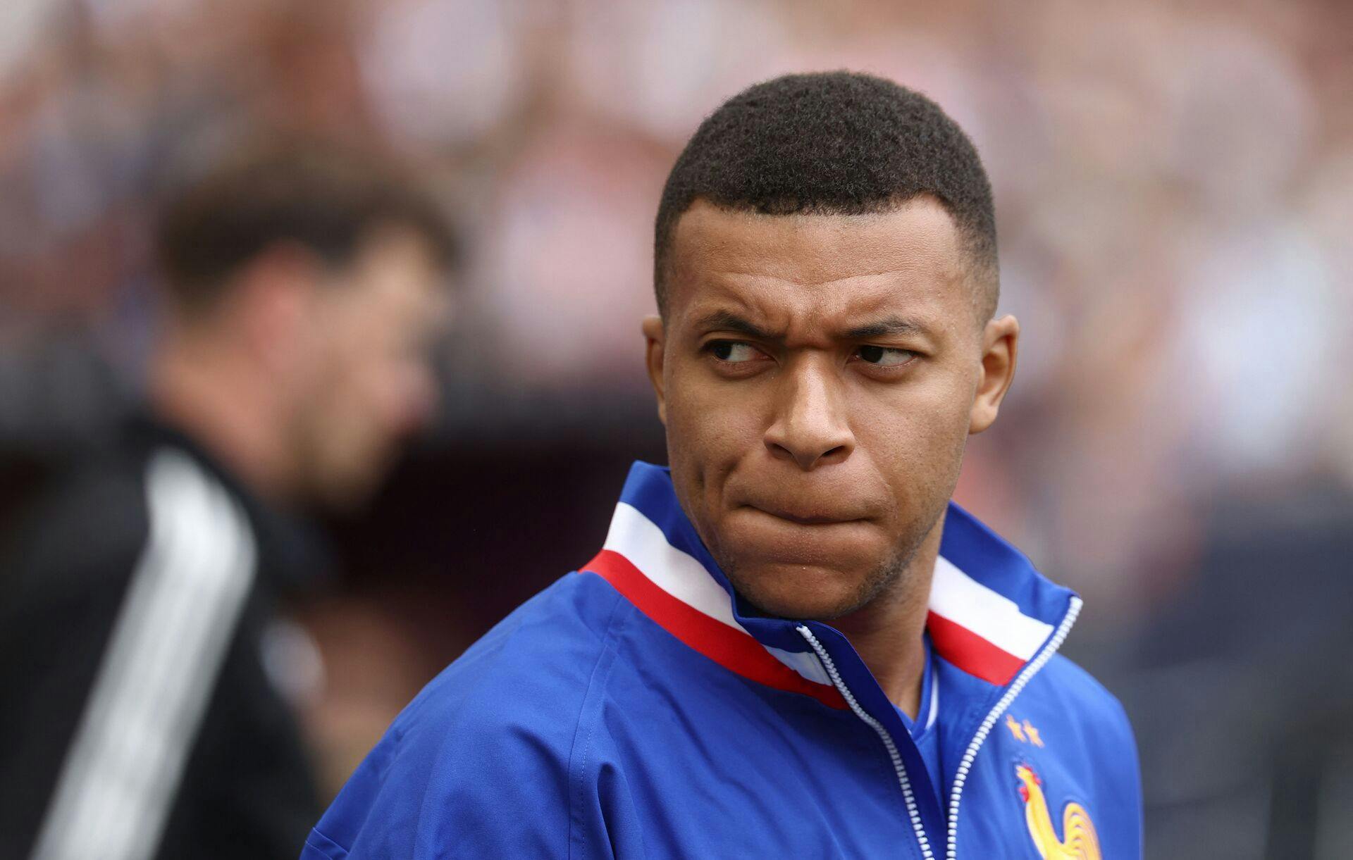 France's forward #10 Kylian Mbappe is pictured prior to the UEFA Nations League third place play-off football match between Germany and France in Stuttgart, southwestern Germany on June 8, 2025. (Photo by FRANCK FIFE / AFP)