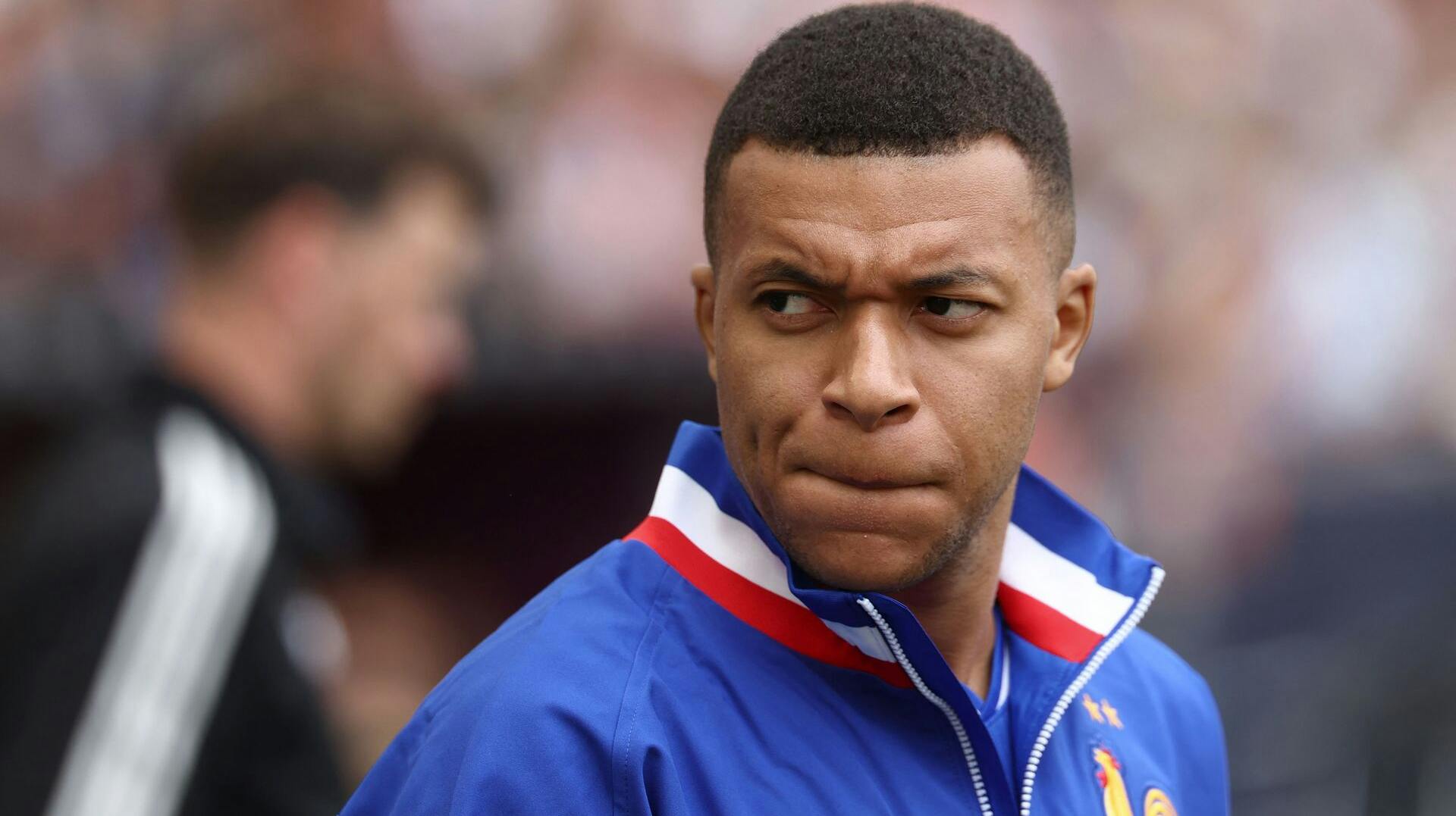 France's forward #10 Kylian Mbappe is pictured prior to the UEFA Nations League third place play-off football match between Germany and France in Stuttgart, southwestern Germany on June 8, 2025. (Photo by FRANCK FIFE / AFP)