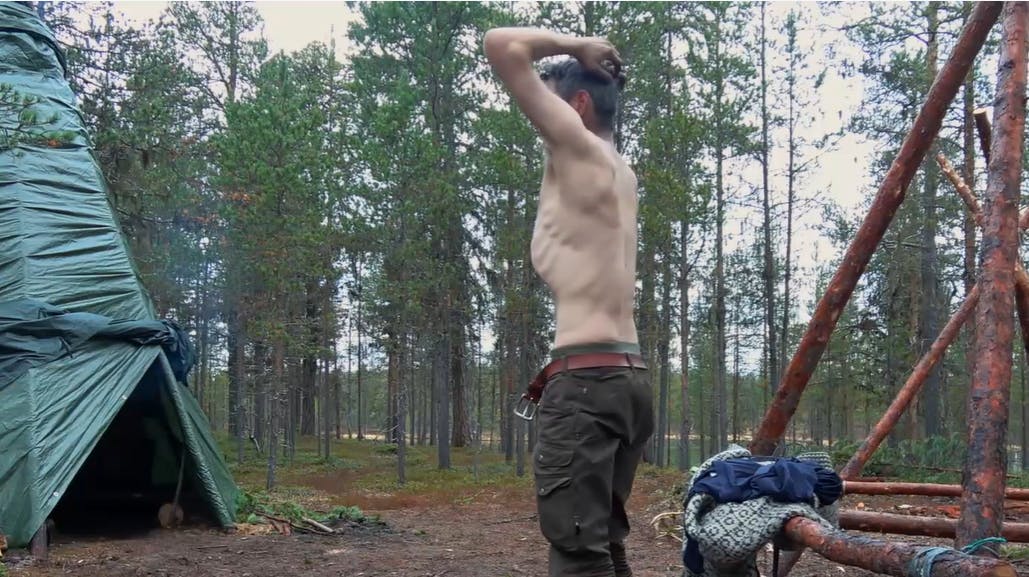 Kristian Jersing taber 17 kilo i vildmarken.