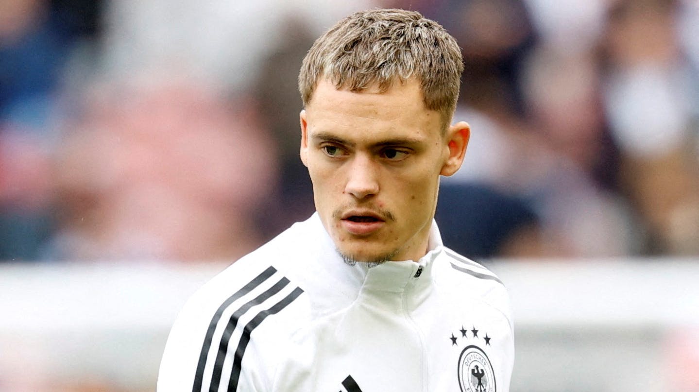 FILE PHOTO: Soccer Football - Nations League - Third Place Play Off Match - Germany v France - MHPArena, Stuttgart, Germany - June 8, 2025 Germany's Florian Wirtz during the warm-up before the match REUTERS/Heiko Becker/File Photo