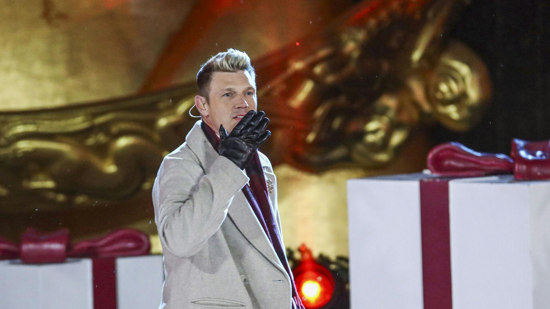 Singer Nick Carter of the Backstreet Boys participates in the Rockefeller Center Christmas tree lighting ceremony on Wednesday, Dec. 4, 2024, in New York. (Photo by Andy Kropa/Invision/AP)