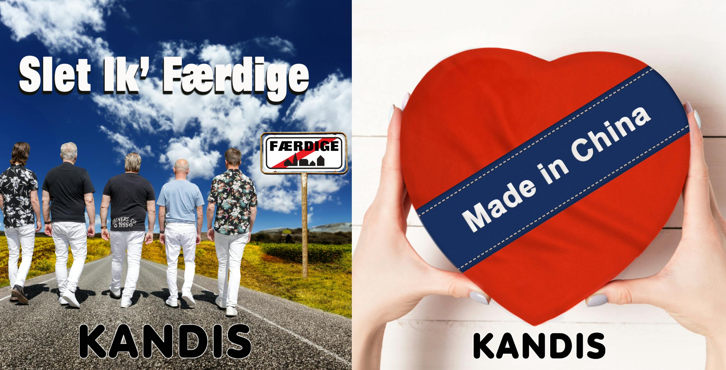 Sådan ser coveret til de to singler ud.