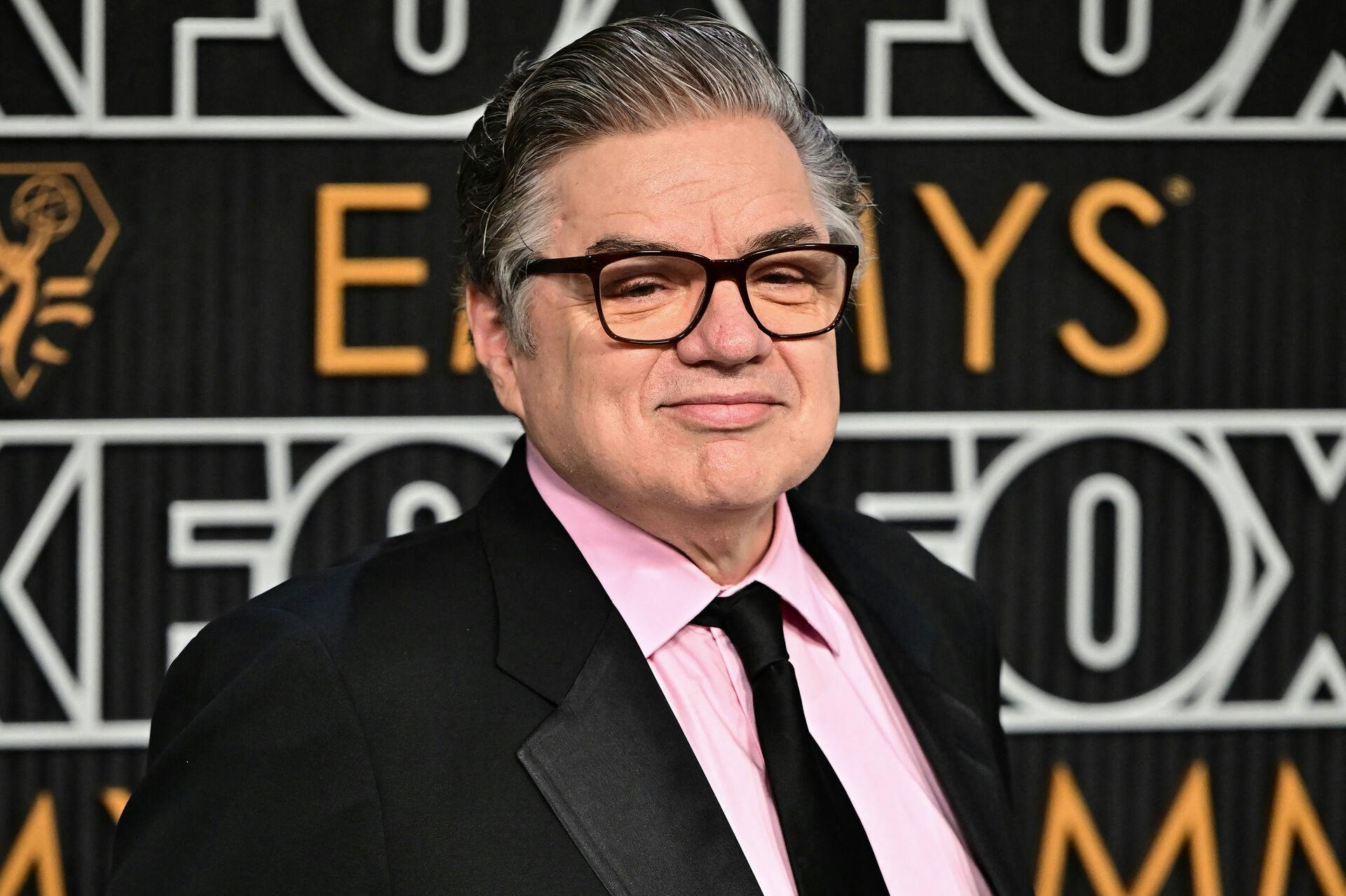 US actor Oliver Platt arrives for the 75th Emmy Awards at the Peacock Theatre at L.A. Live in Los Angeles on January 15, 2024. Frederic J. Brown / AFP