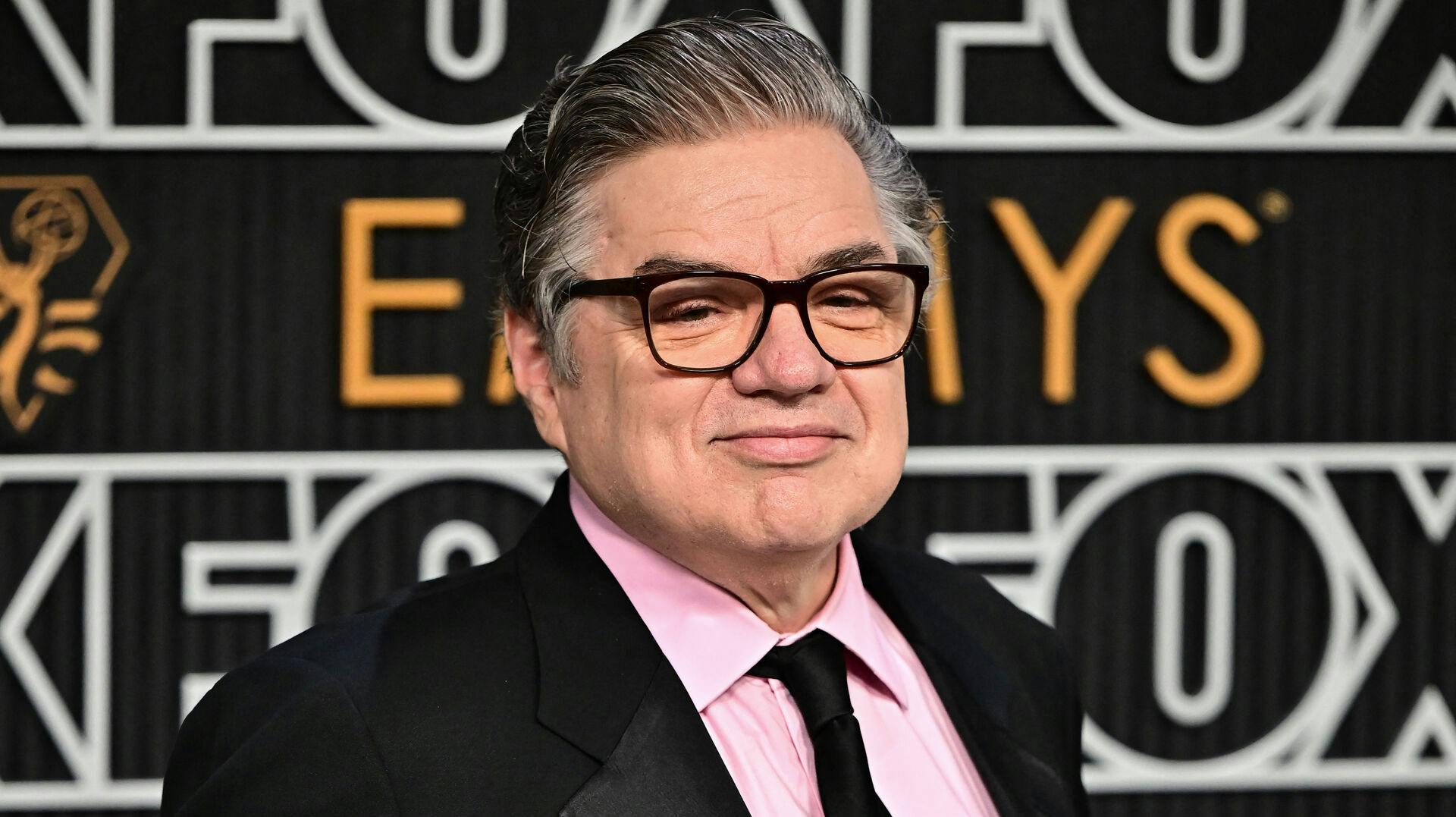 US actor Oliver Platt arrives for the 75th Emmy Awards at the Peacock Theatre at L.A. Live in Los Angeles on January 15, 2024. Frederic J. Brown / AFP