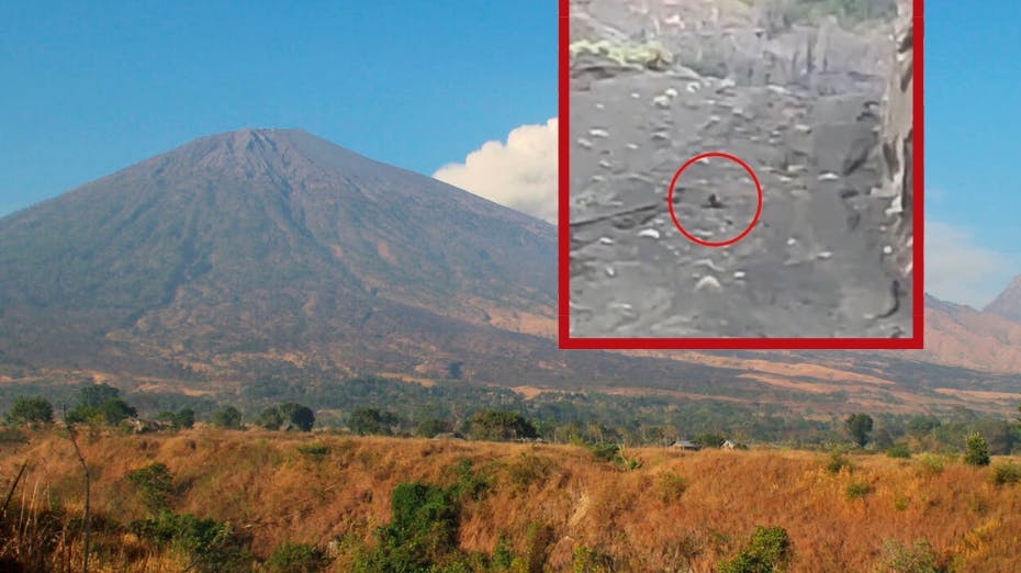 En storstilet redningsaktion er lige nu i gang, efter en 26-årig poledanser er faldet ned i en vulkan på øen Lombok i Indonesien.