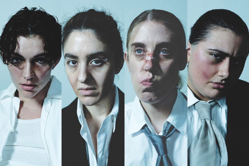 Freja Kirk, Hanin Georgis, Kimmie Liv Sennova og Zere Celik i "Mandebilleder".