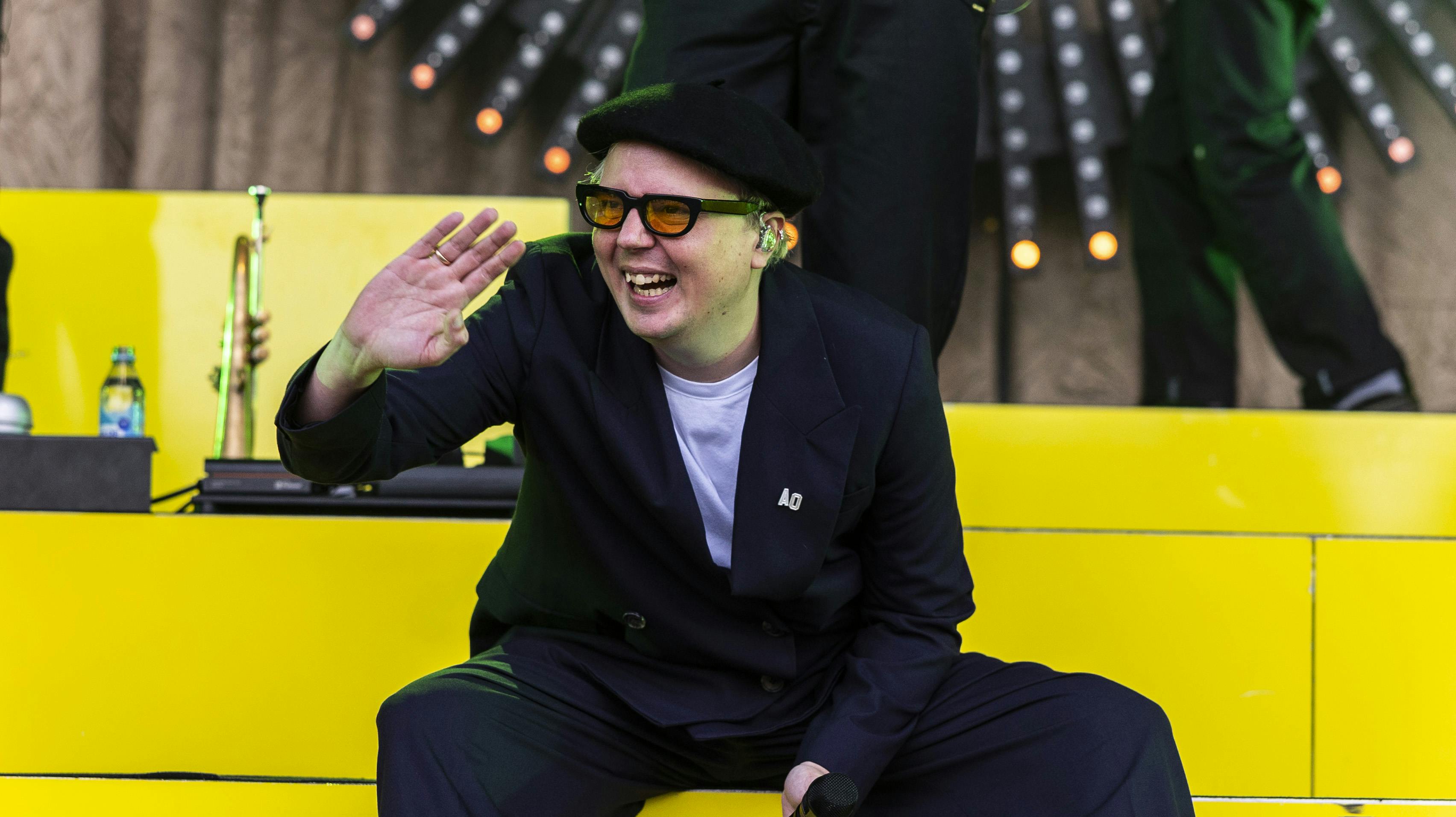 Andreas Odbjerg stod for dagens helt store øjeblik på Roskilde Gymnasium.