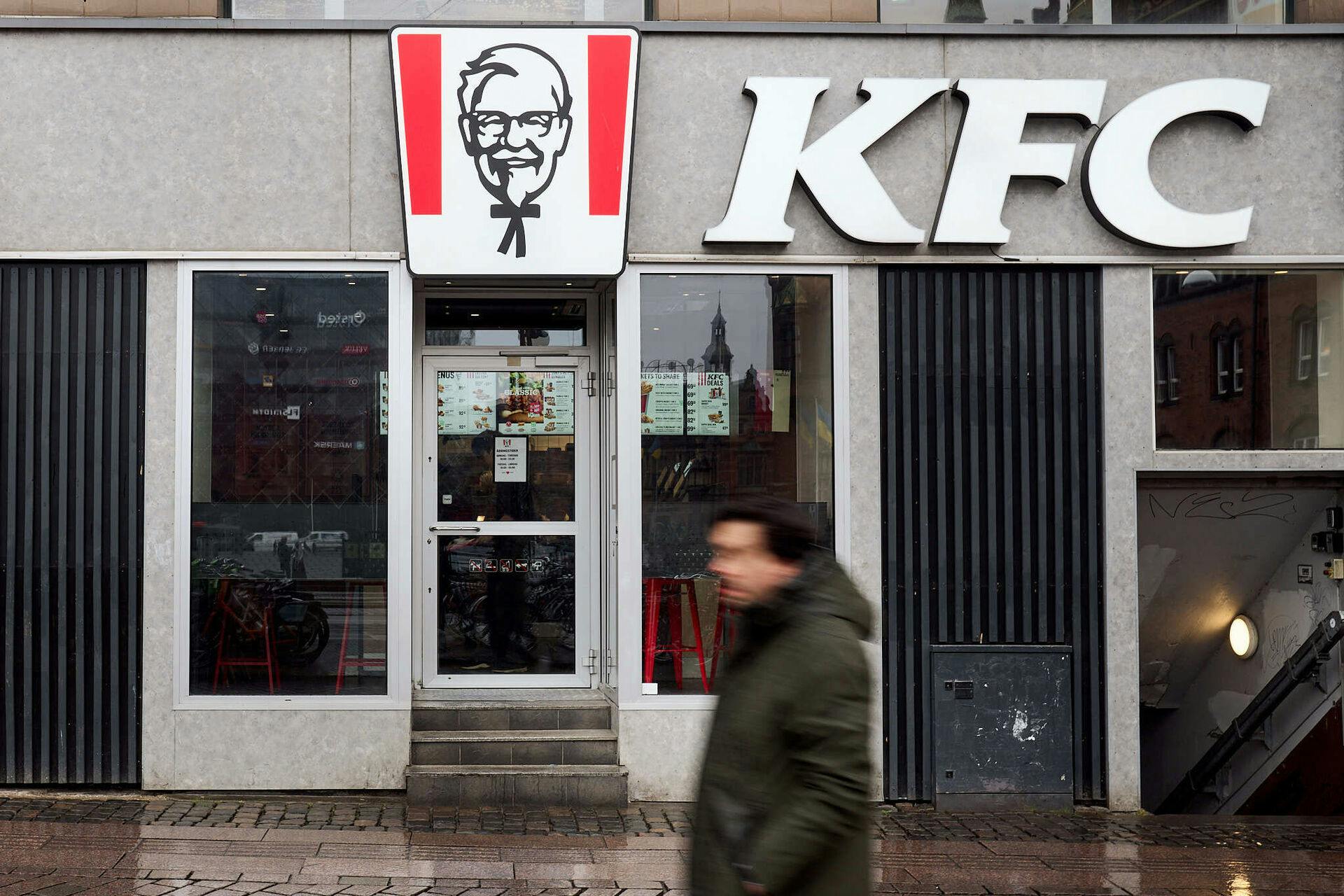 Kentucky Fried Chicken KFC ved Rådhuspladsen i København tirsdag den 25. marts 2025. (Foto: Thomas Traasdahl/Scanpix 2025)