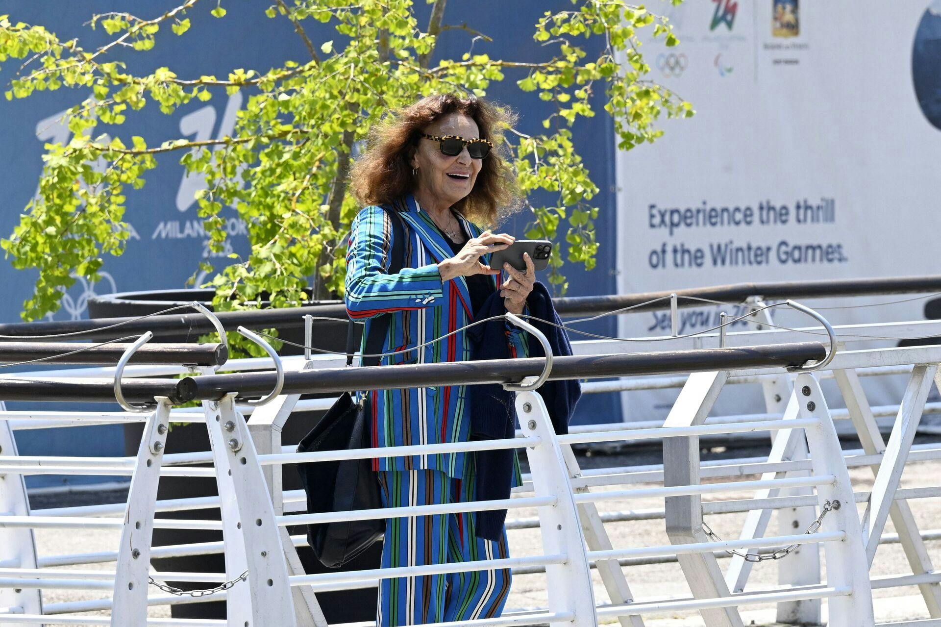 Fashion designer Diane Von Fürstenberg arrives at 
