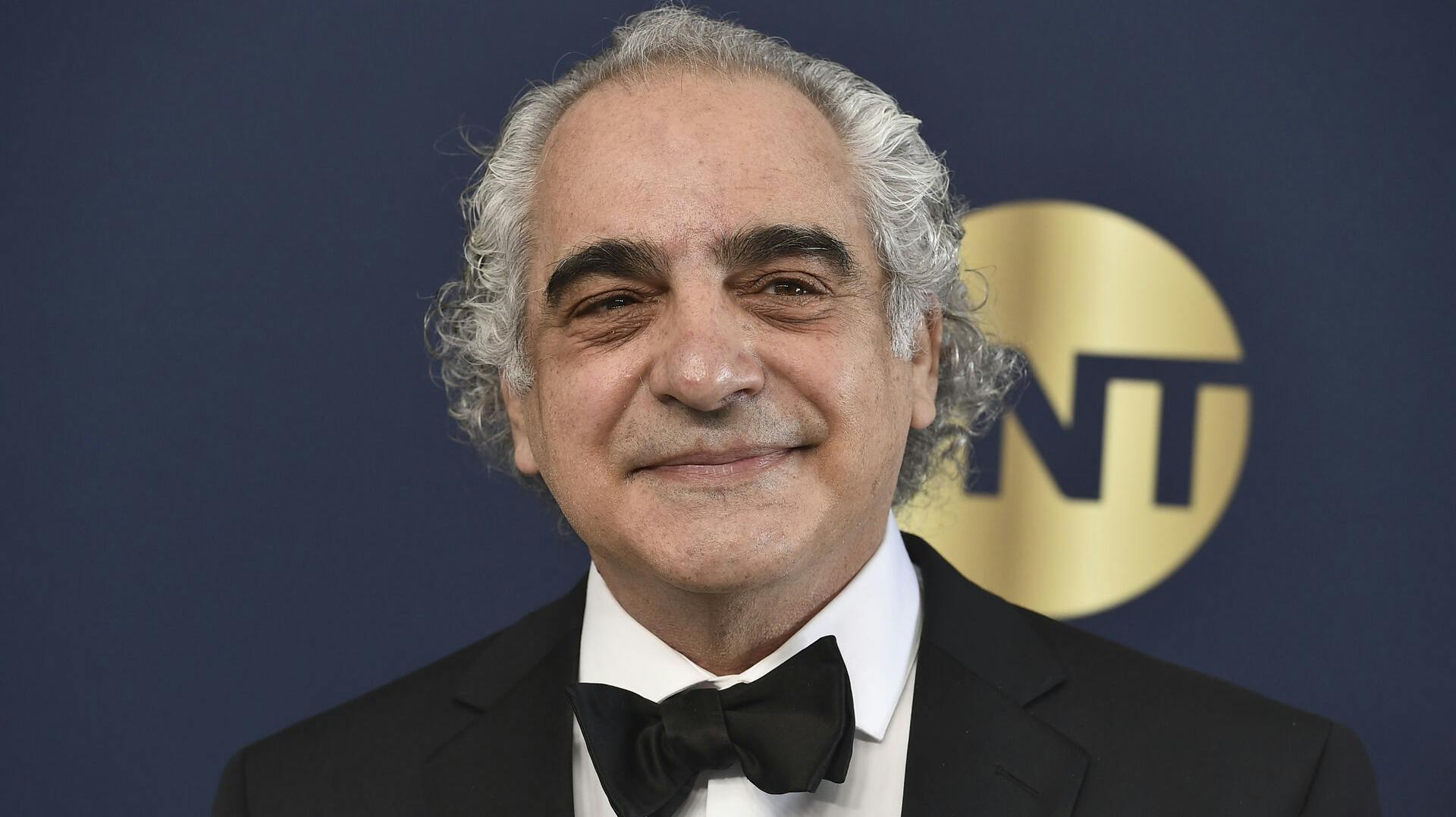 Joe Marinelli arrives at the 28th annual Screen Actors Guild Awards at the Barker Hangar on Sunday, Feb. 27, 2022, in Santa Monica, Calif. (Photo by Jordan Strauss/Invision/AP)