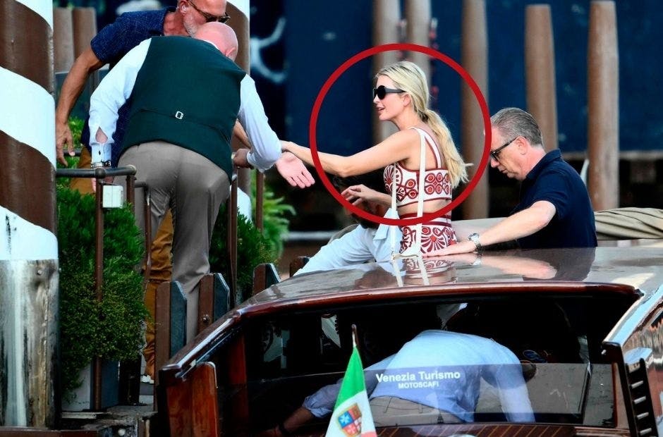 Her ankommer Ivanka Trump med sin familie forud for Jeff Bezos' storslåede bryllup.