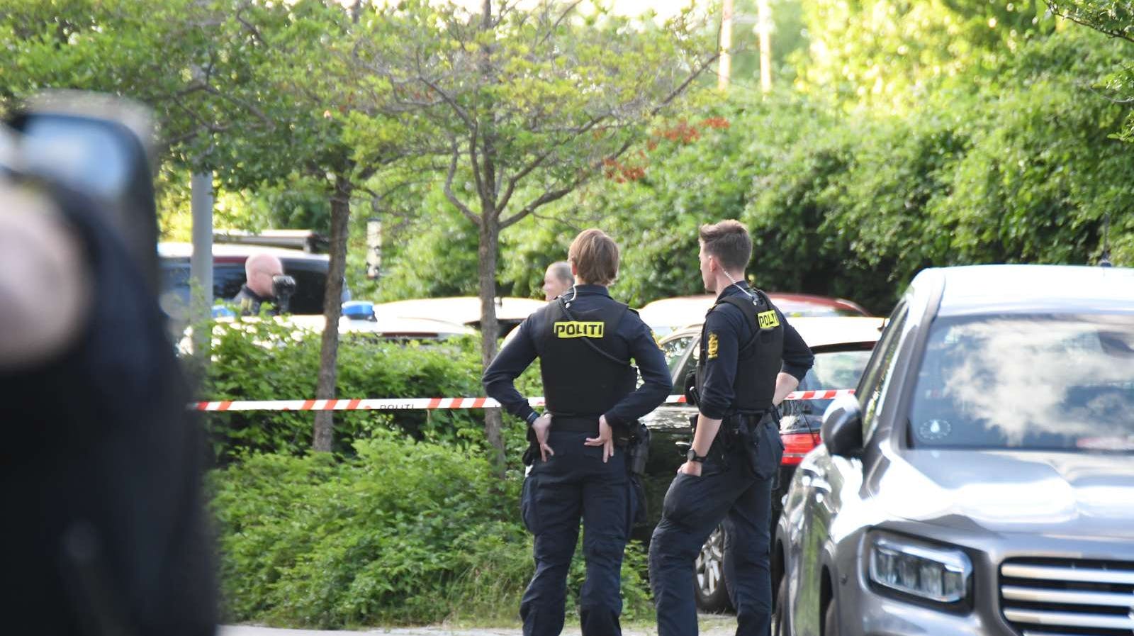 Politiet er massivt til stede onsdag aften på Østerbro.